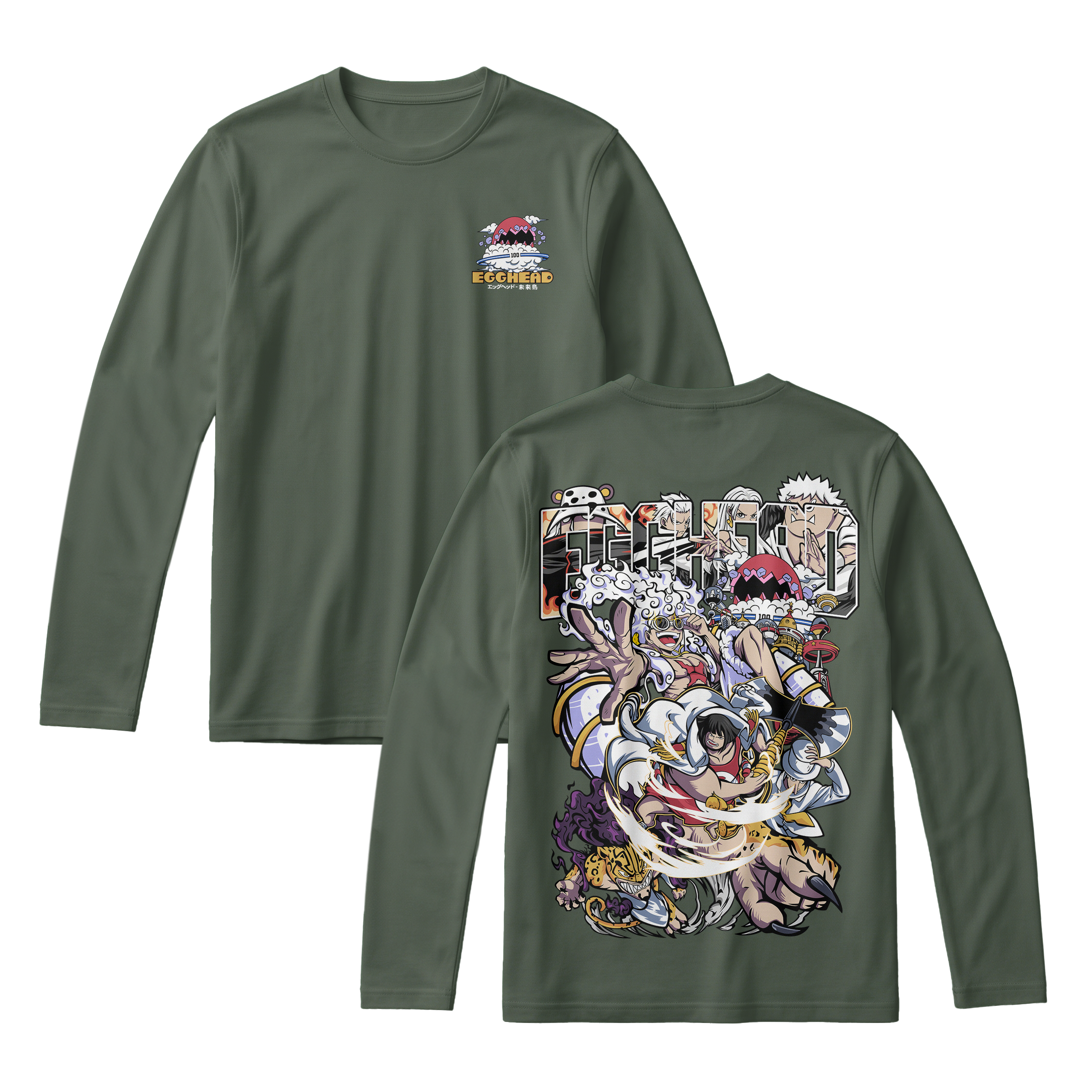 Anime One Piece Egghead Arc Long Sleeve Tee - RZM013
