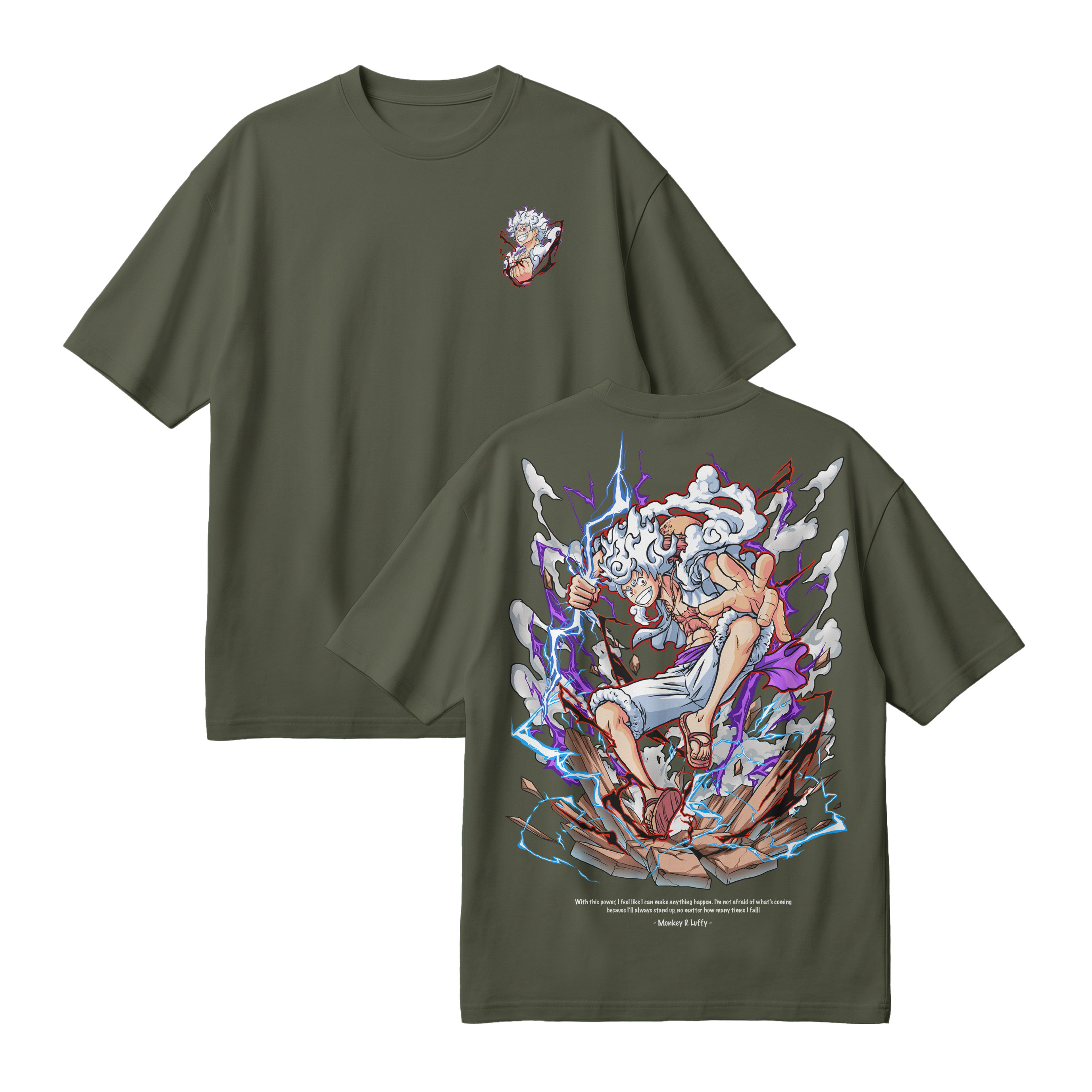Anime One Piece Monkey D. Luffy Oversized T-Shirt - RZM001