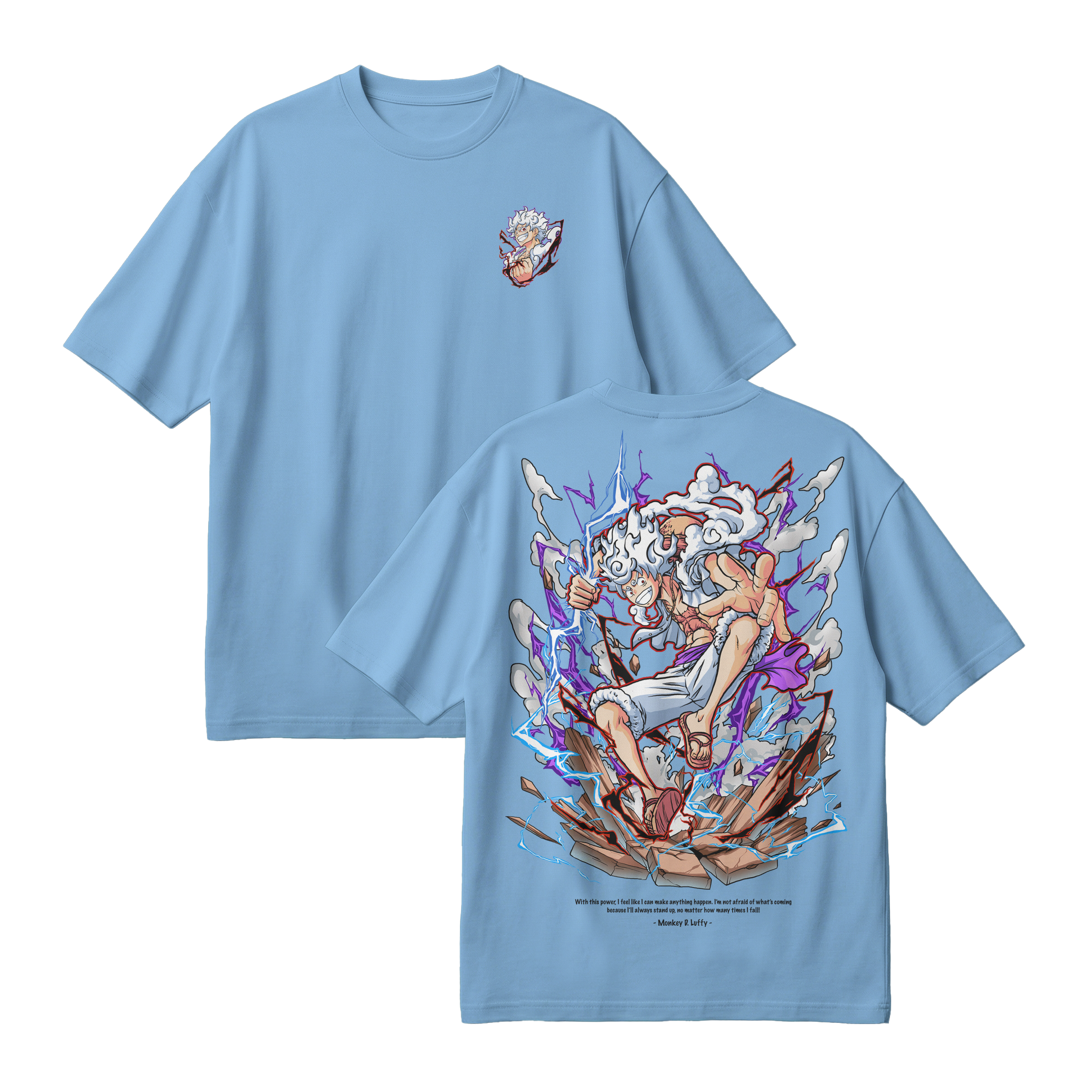 Anime One Piece Monkey D. Luffy Oversized T-Shirt - RZM001