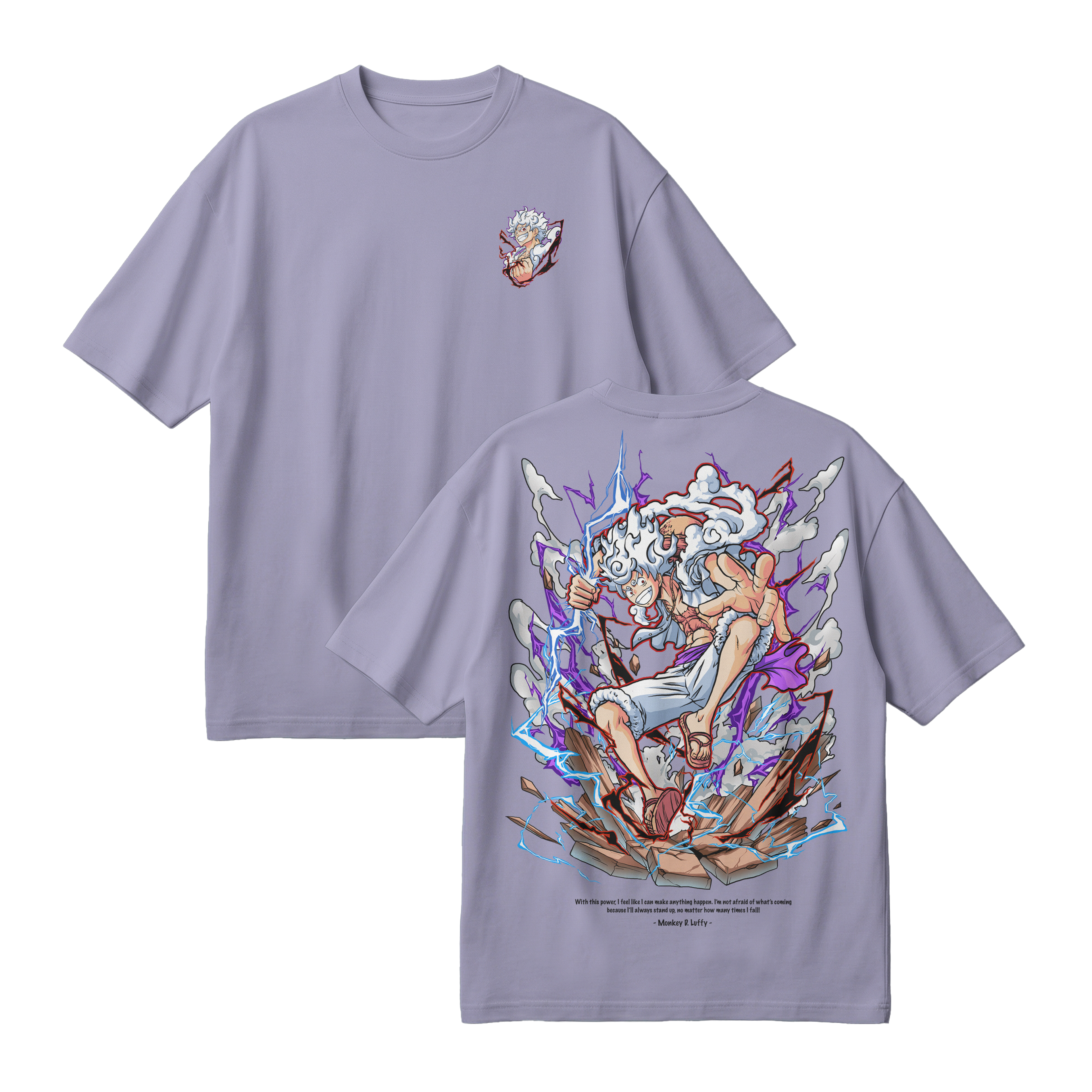Anime One Piece Monkey D. Luffy Oversized T-Shirt - RZM001