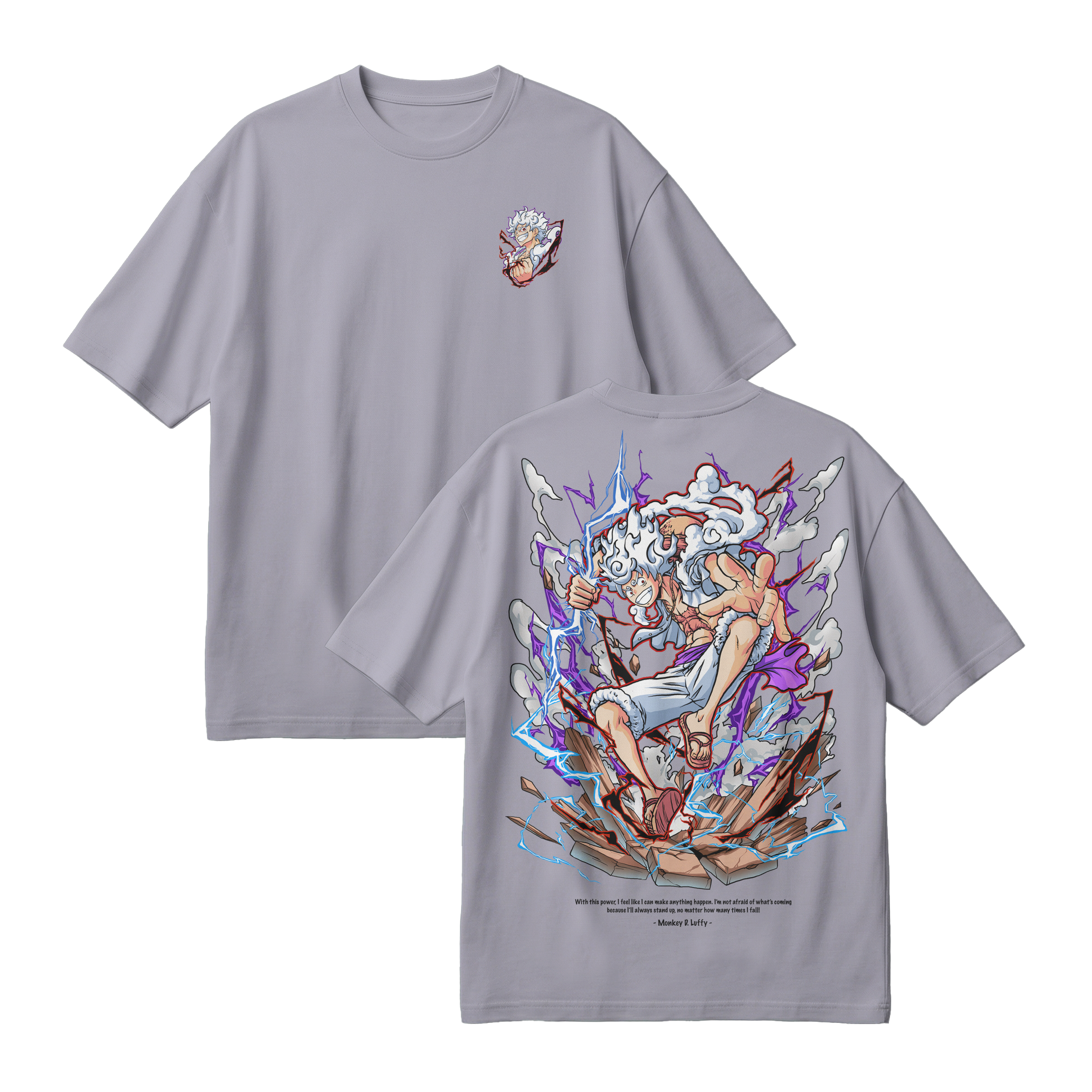 Anime One Piece Monkey D. Luffy Oversized T-Shirt - RZM001