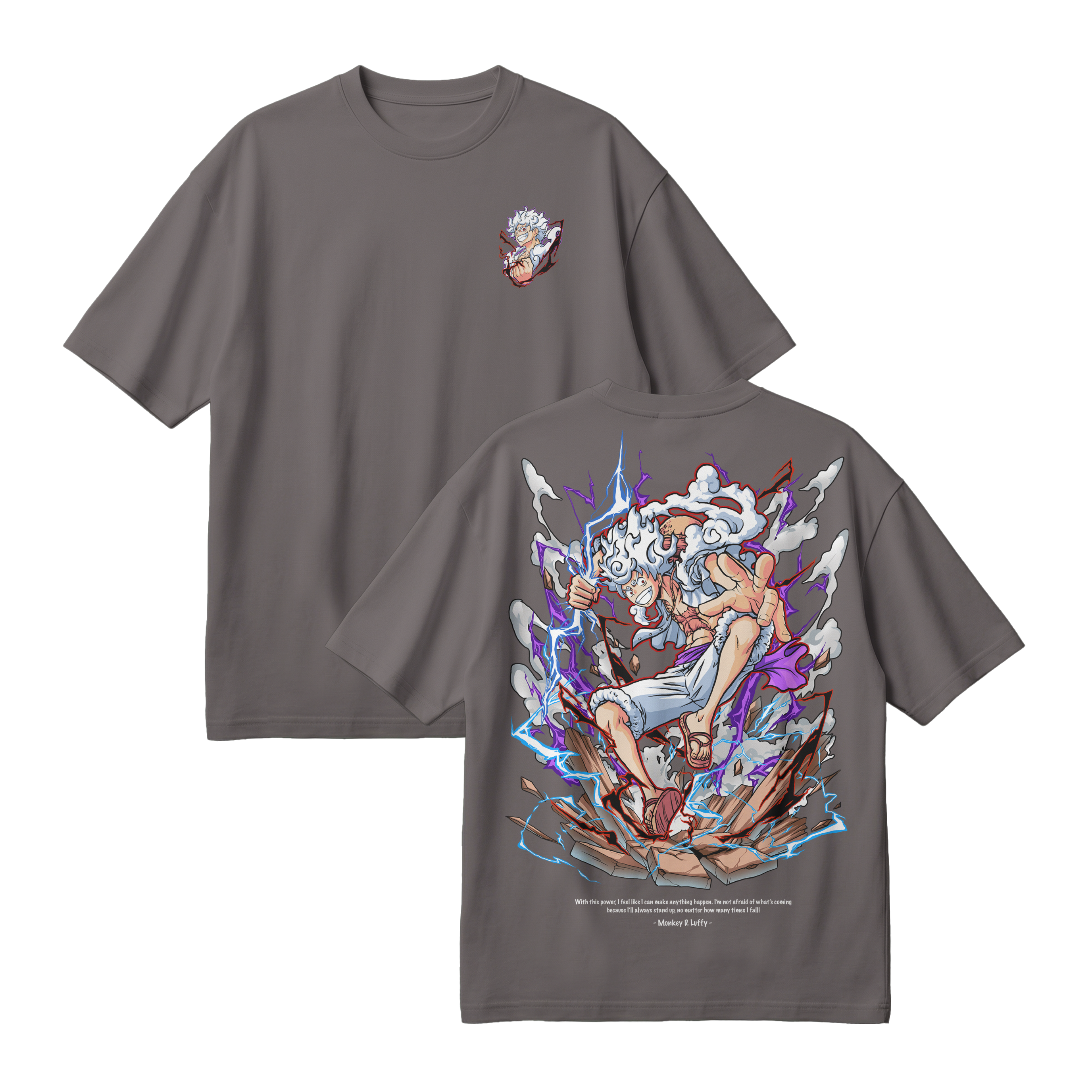 Anime One Piece Monkey D. Luffy Oversized T-Shirt - RZM001