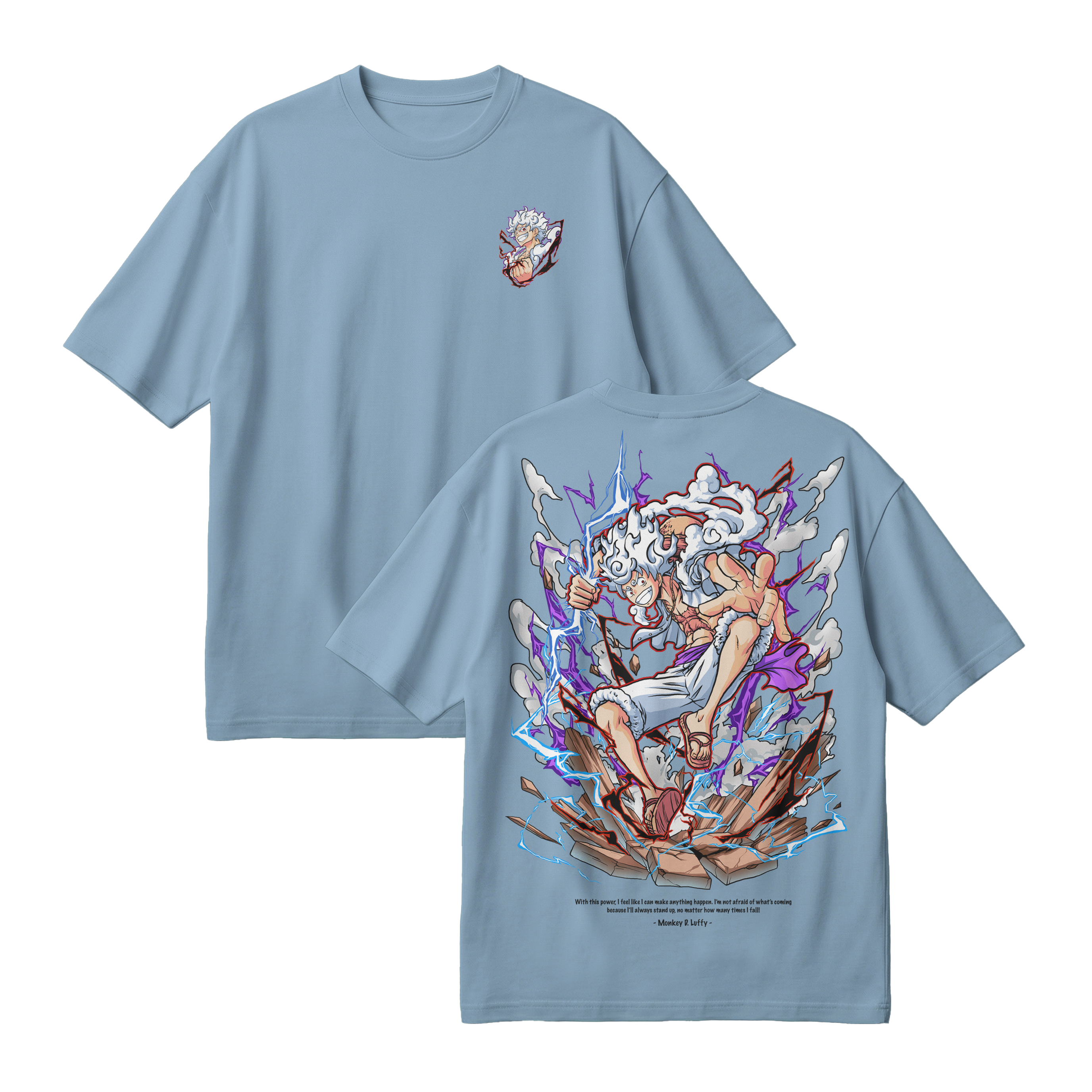 Anime One Piece Monkey D. Luffy Oversized T-Shirt - RZM001