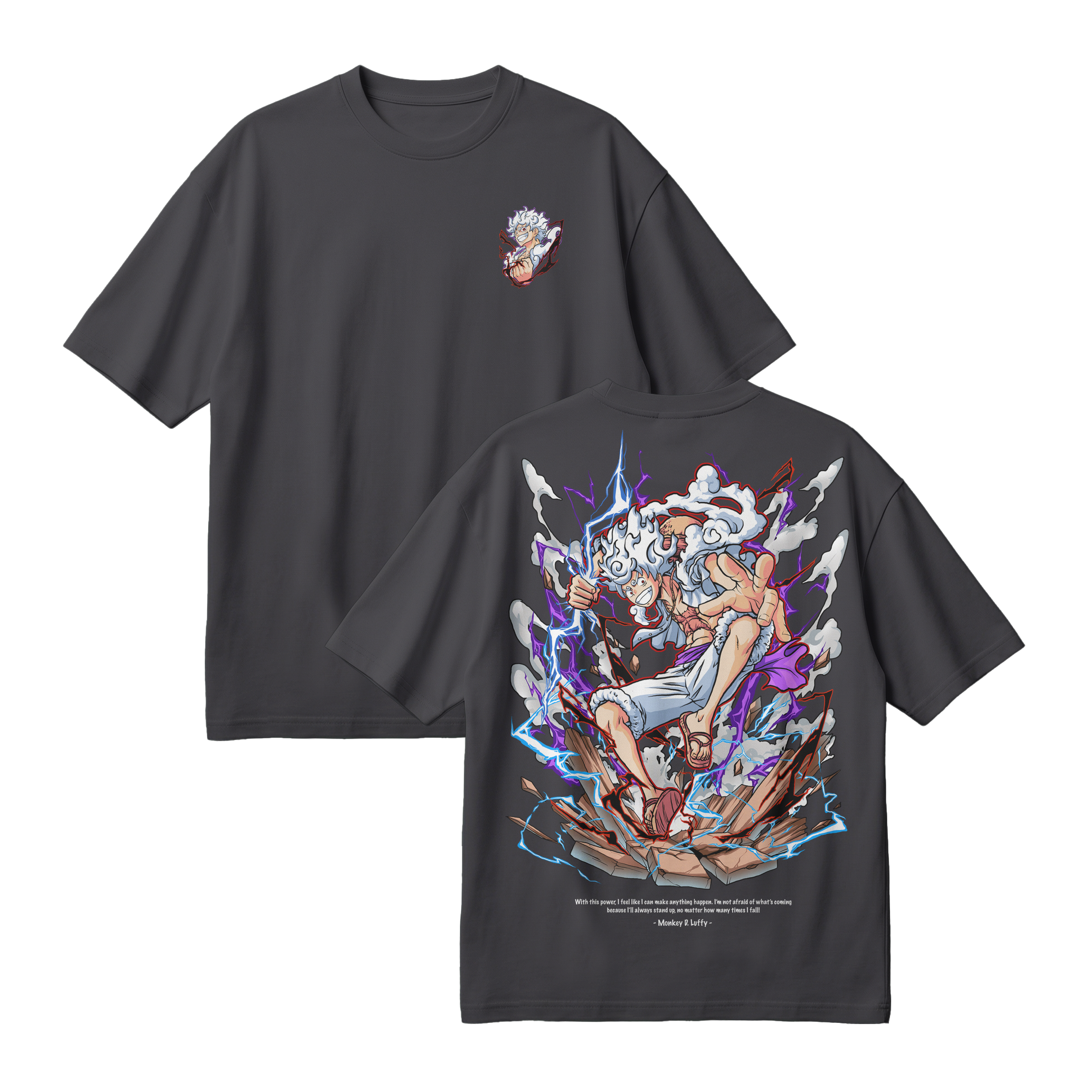 Anime One Piece Monkey D. Luffy Oversized T-Shirt - RZM001