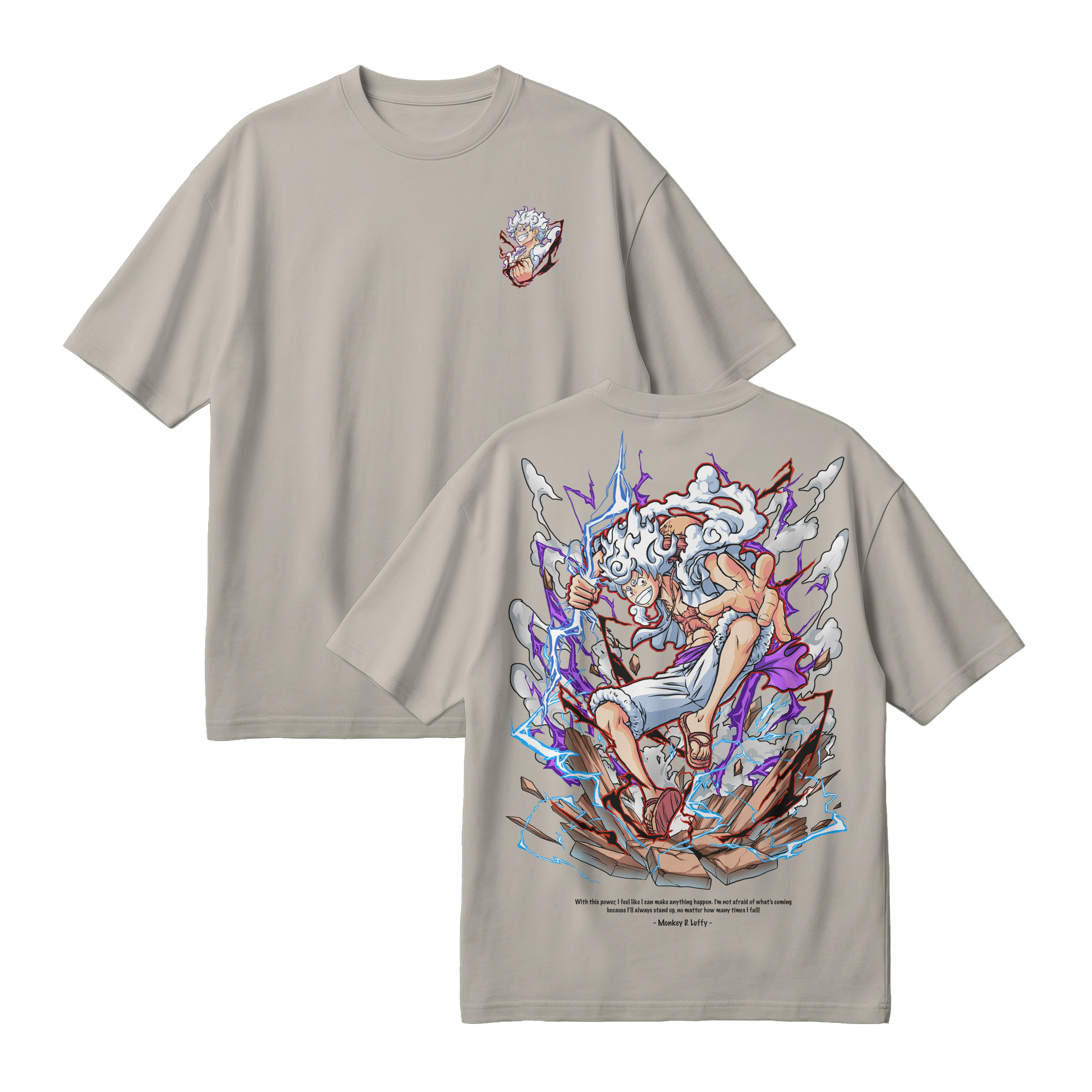 Anime One Piece Monkey D. Luffy Oversized T-Shirt - RZM001