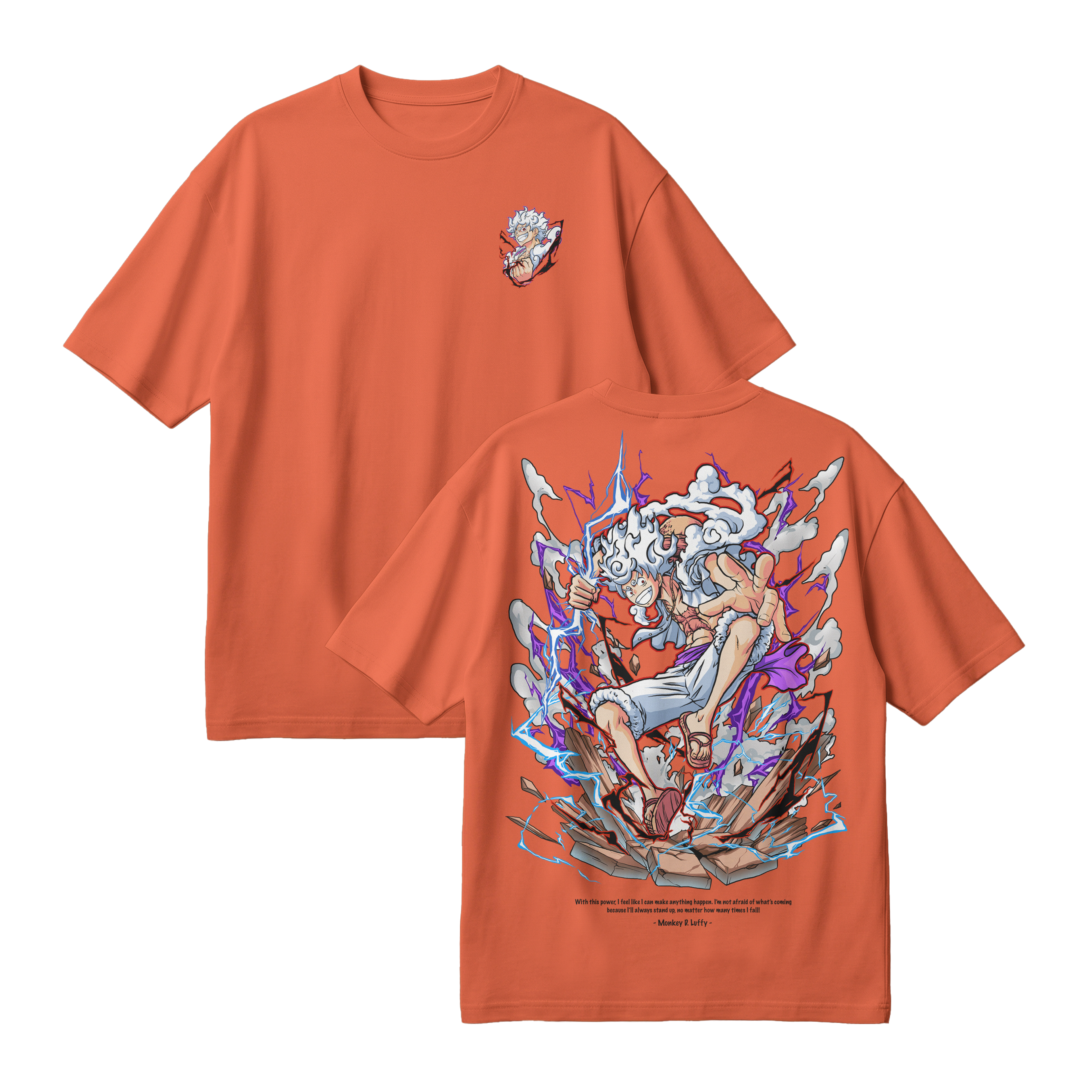 Anime One Piece Monkey D. Luffy Oversized T-Shirt - RZM001