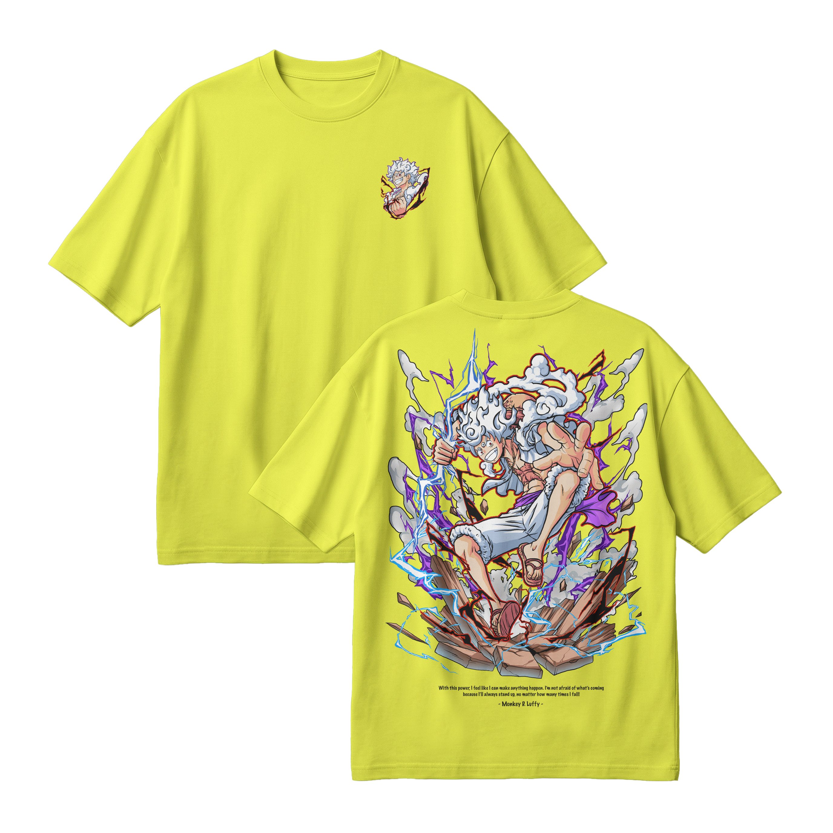 Anime One Piece Monkey D. Luffy Oversized T-Shirt - RZM001