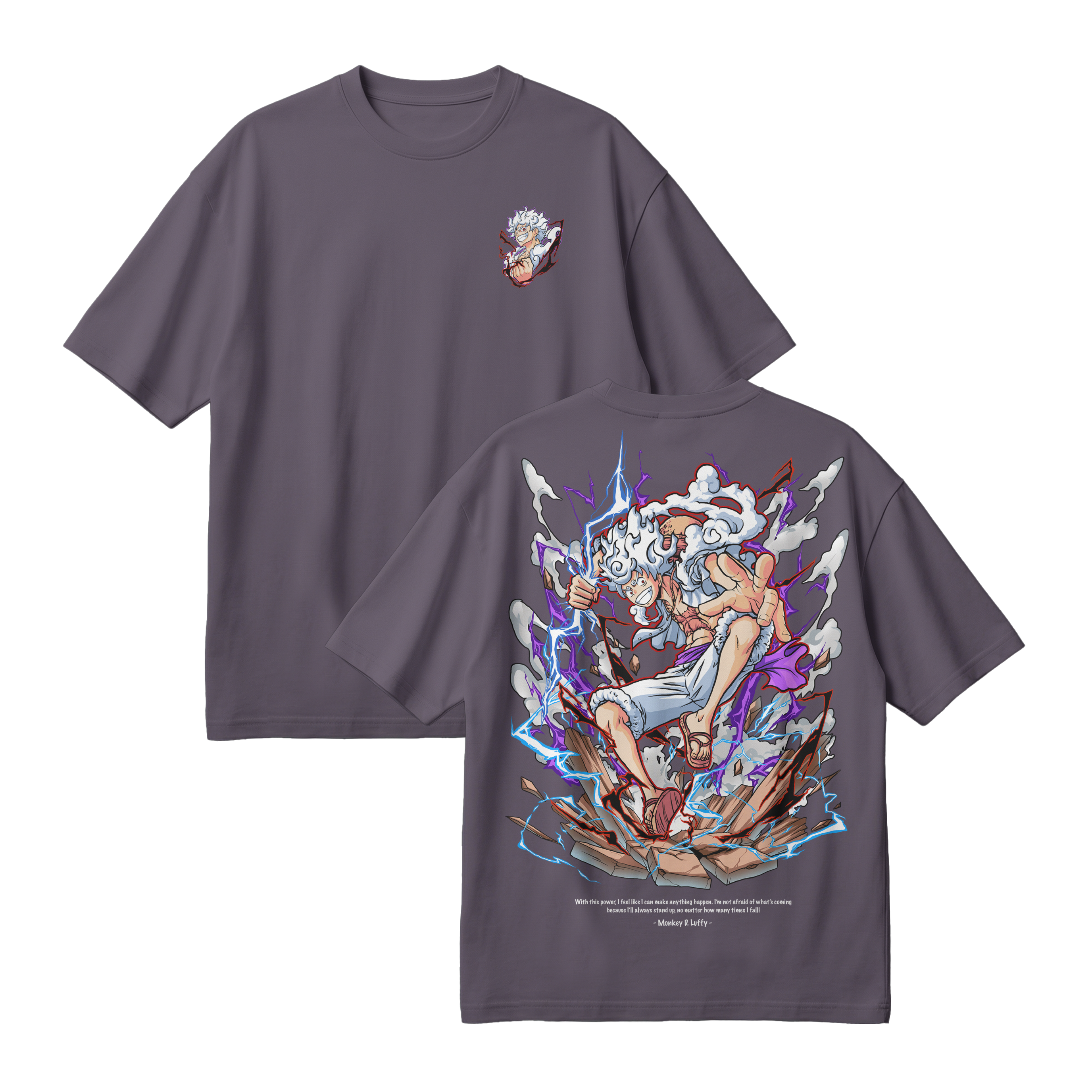 Anime One Piece Monkey D. Luffy Oversized T-Shirt - RZM001