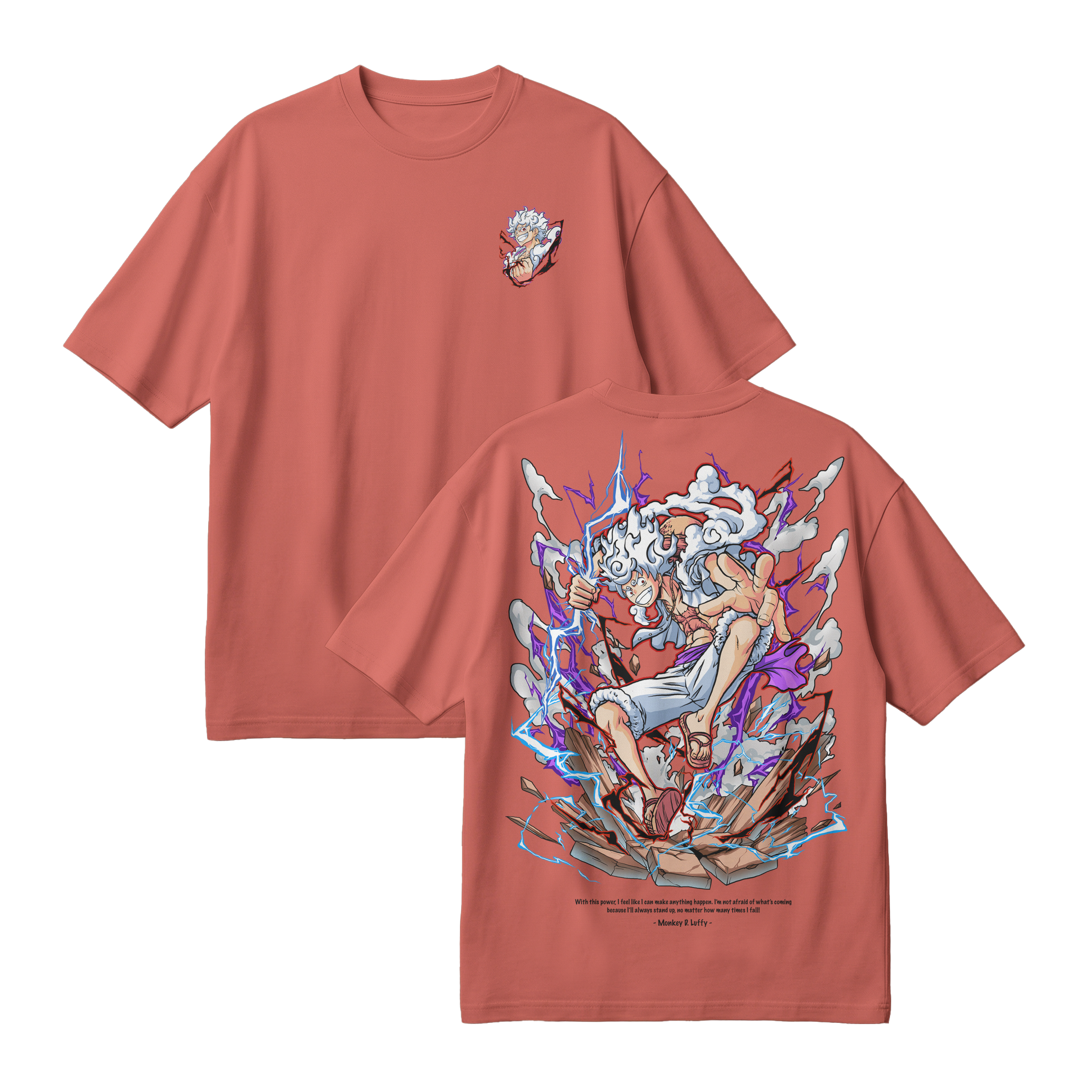 Anime One Piece Monkey D. Luffy Oversized T-Shirt - RZM001