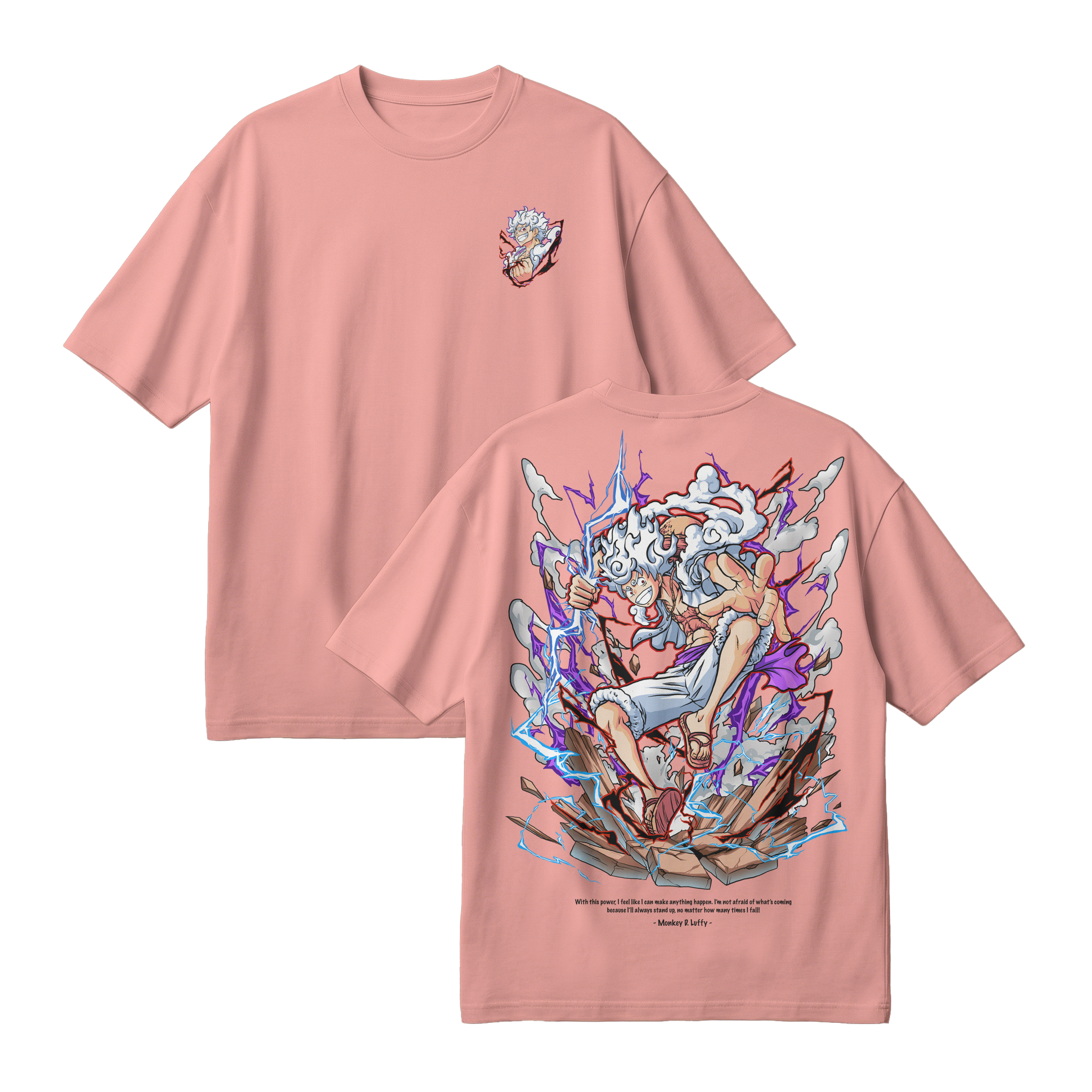 Anime One Piece Monkey D. Luffy Oversized T-Shirt - RZM001