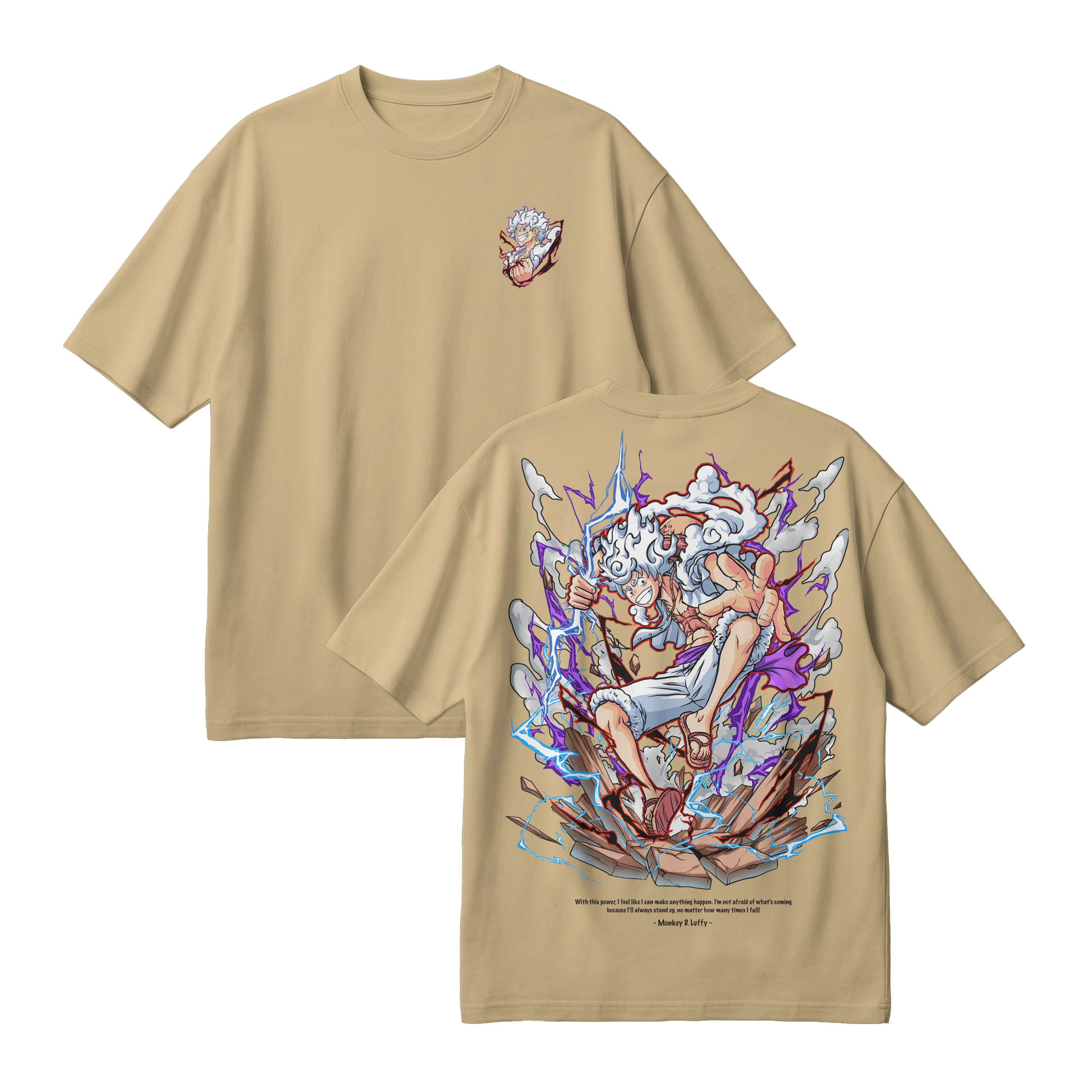 Anime One Piece Monkey D. Luffy Oversized T-Shirt - RZM001