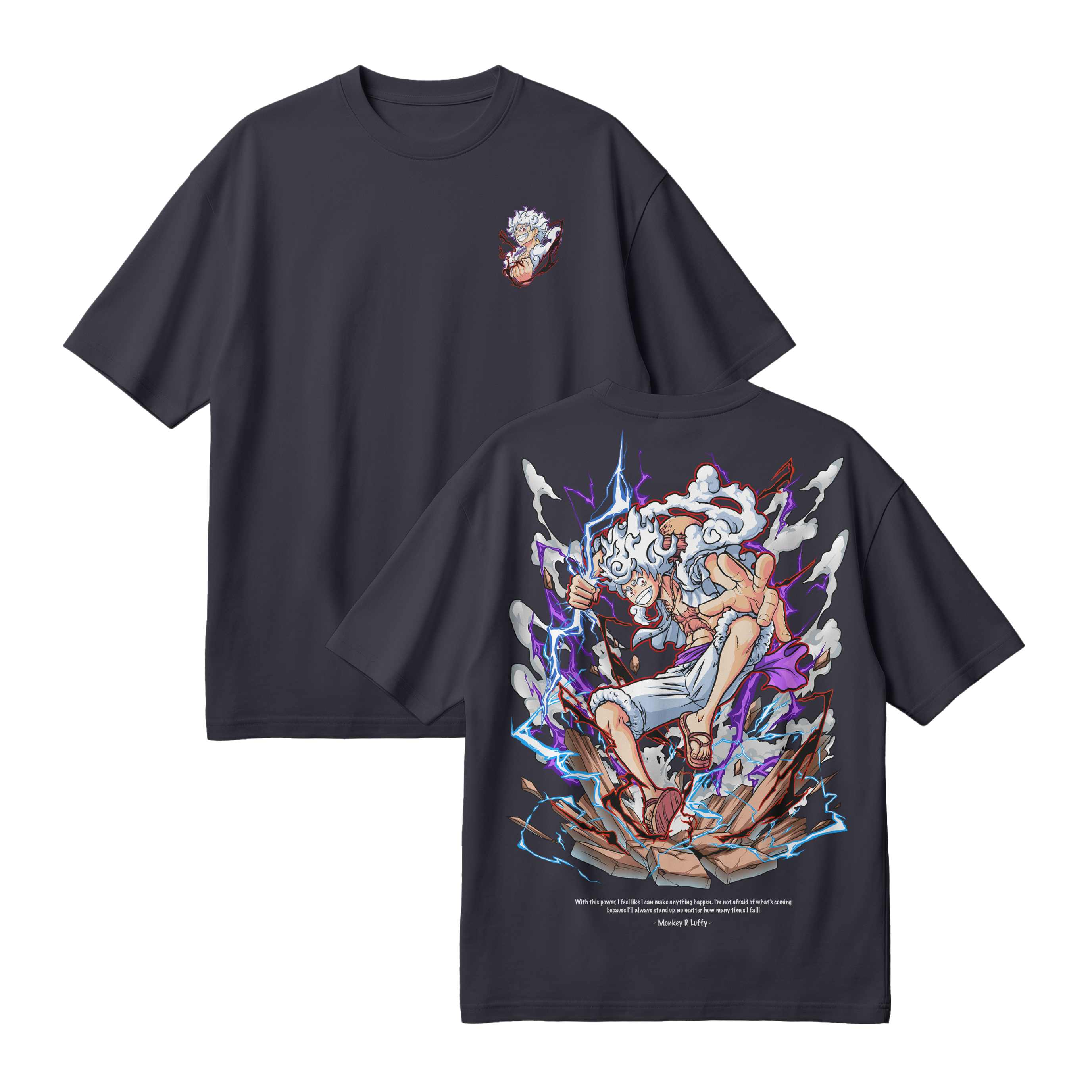 Anime One Piece Monkey D. Luffy Oversized T-Shirt - RZM001