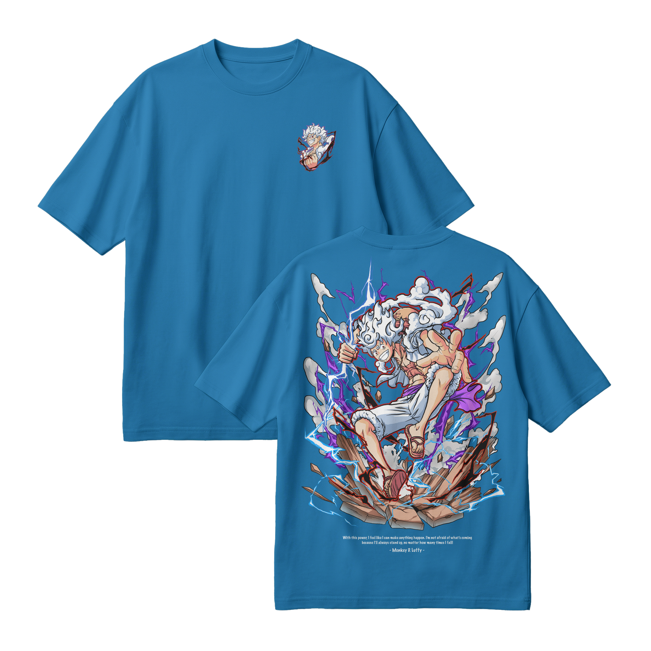 Anime One Piece Monkey D. Luffy Oversized T-Shirt - RZM001