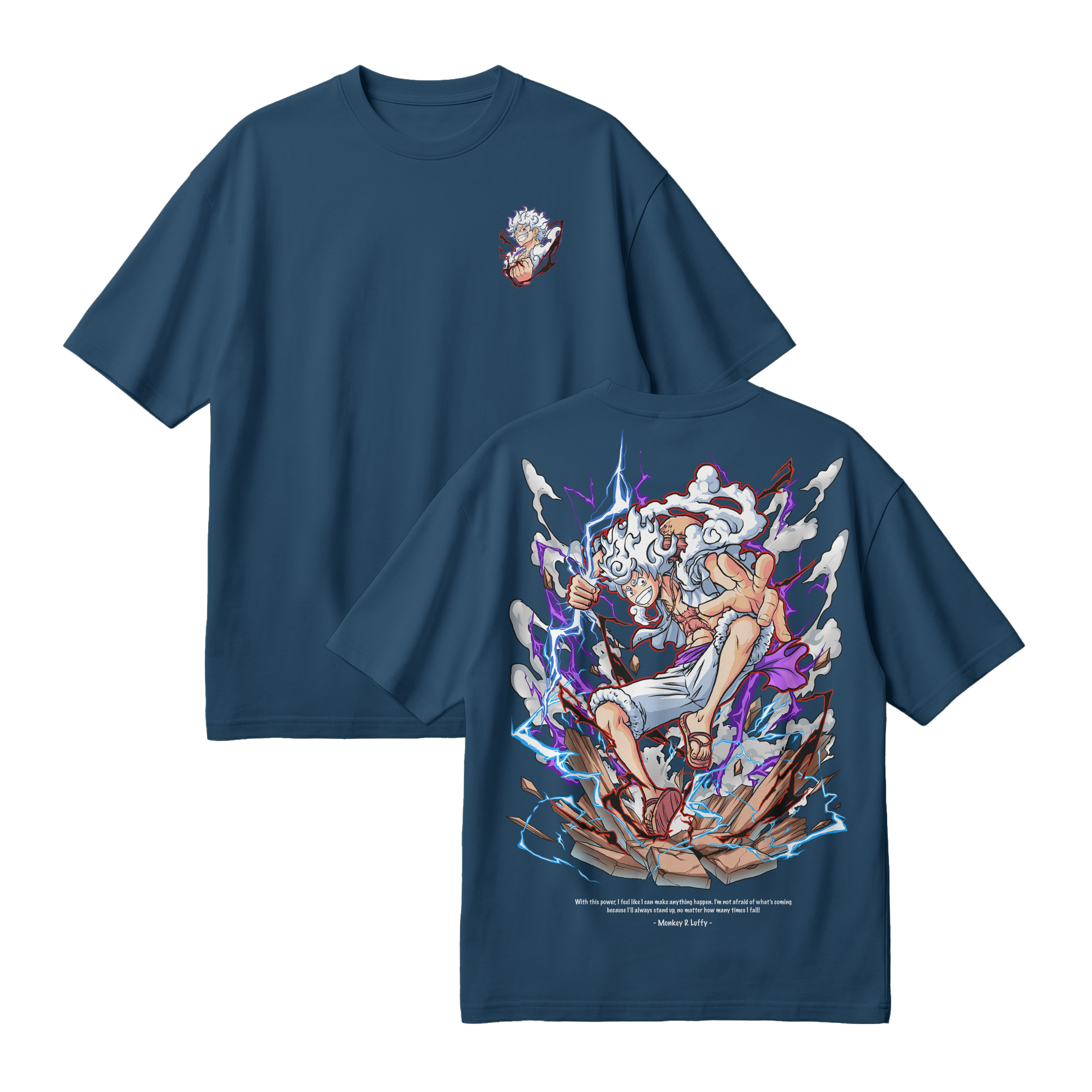 Anime One Piece Monkey D. Luffy Oversized T-Shirt - RZM001