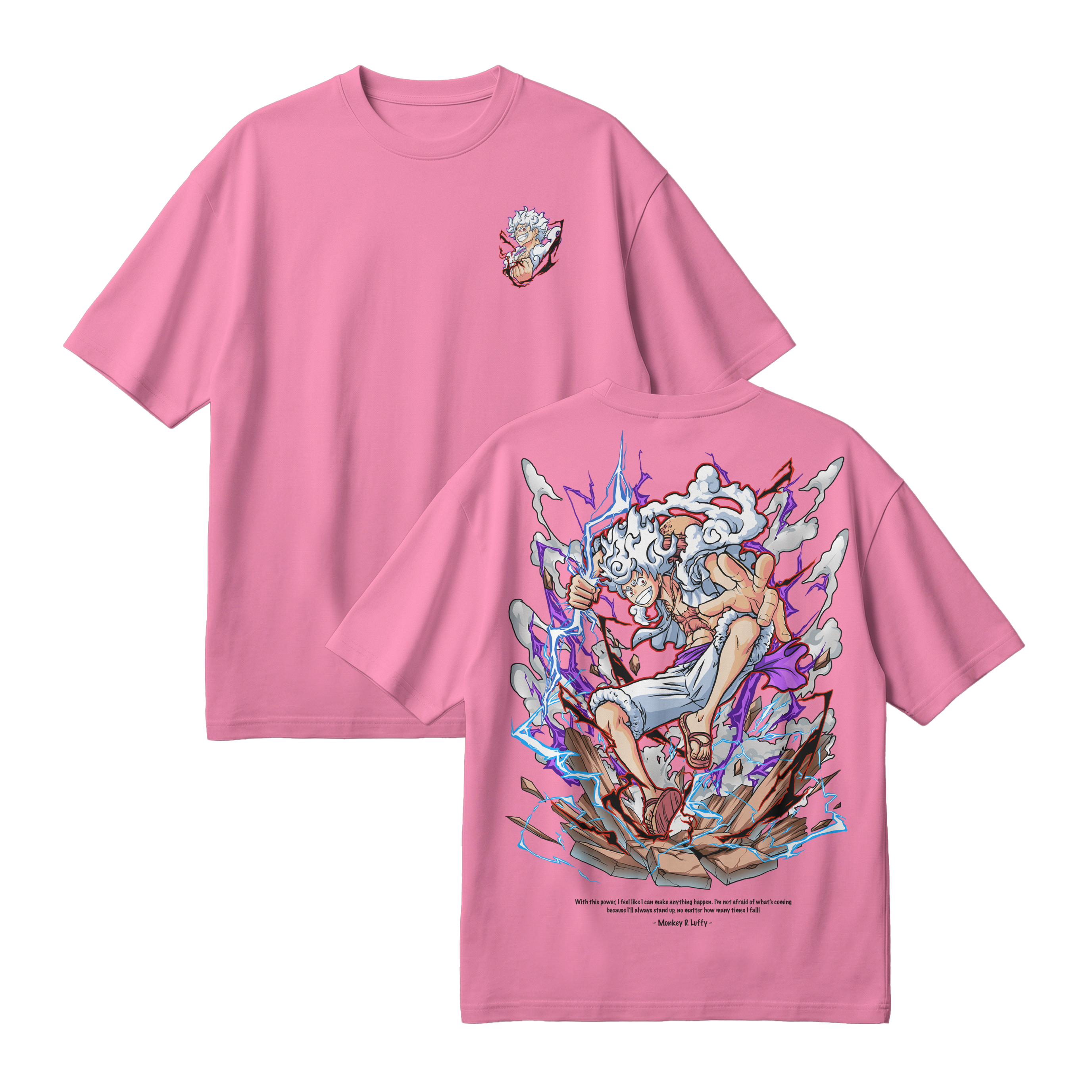 Anime One Piece Monkey D. Luffy Oversized T-Shirt - RZM001