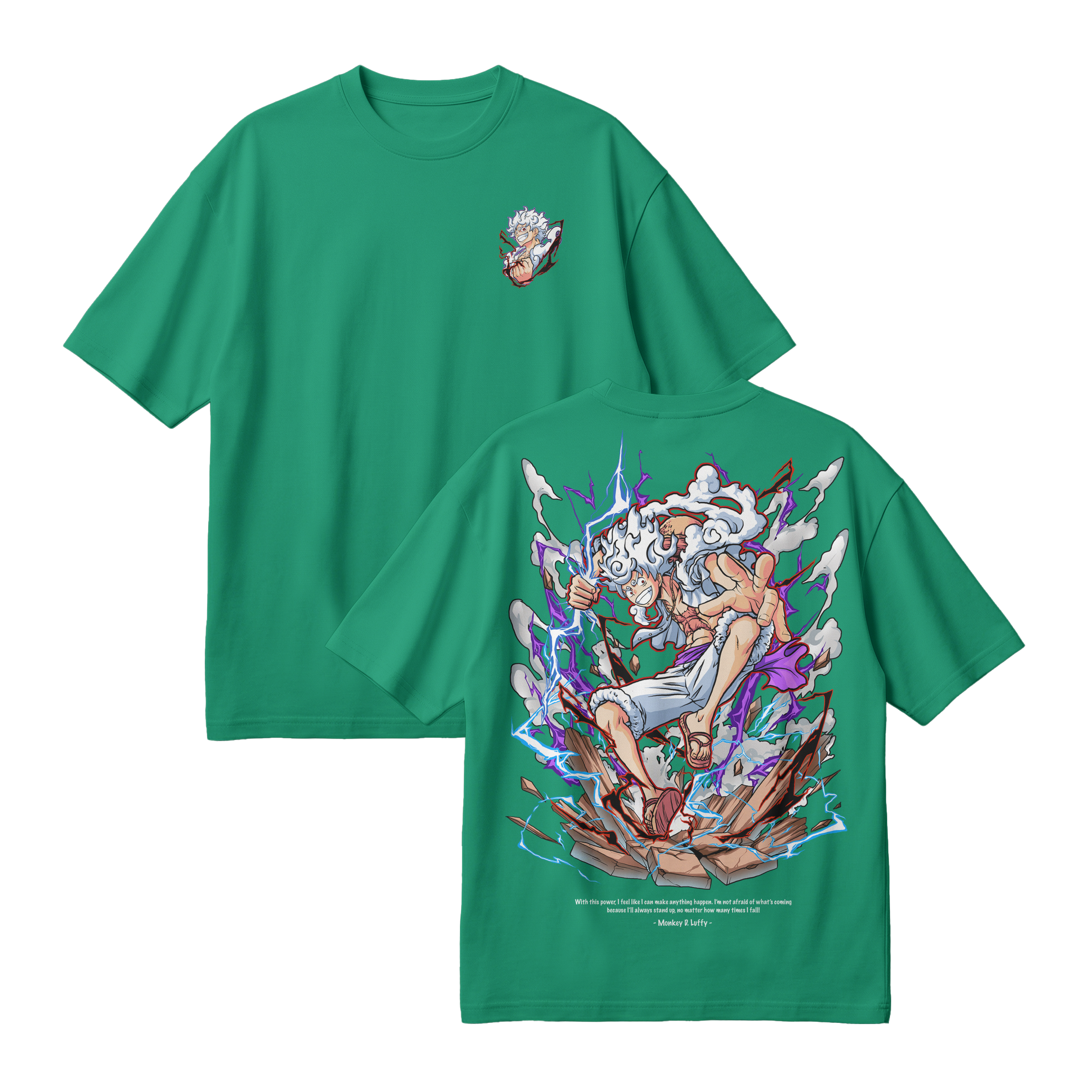 Anime One Piece Monkey D. Luffy Oversized T-Shirt - RZM001