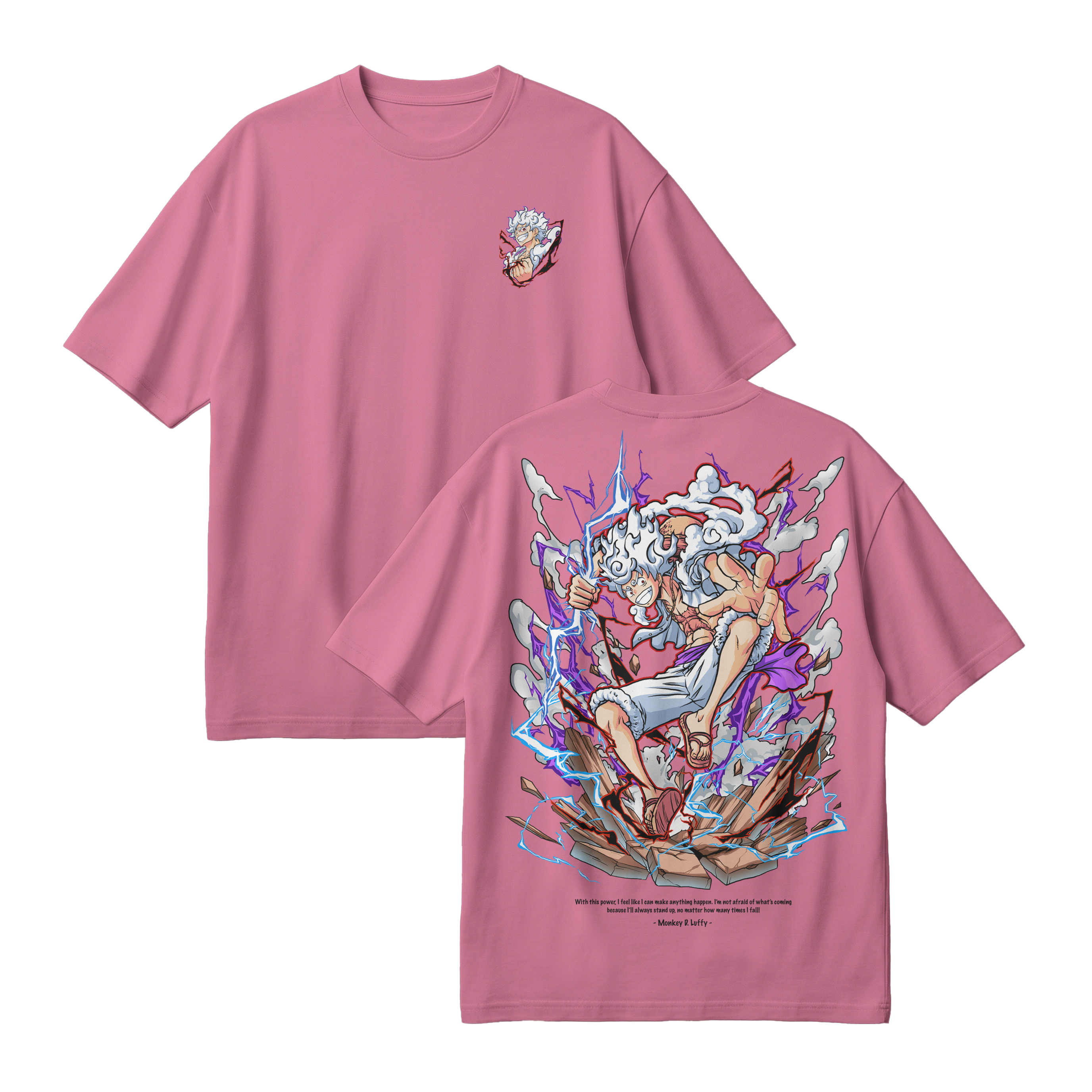 Anime One Piece Monkey D. Luffy Oversized T-Shirt - RZM001