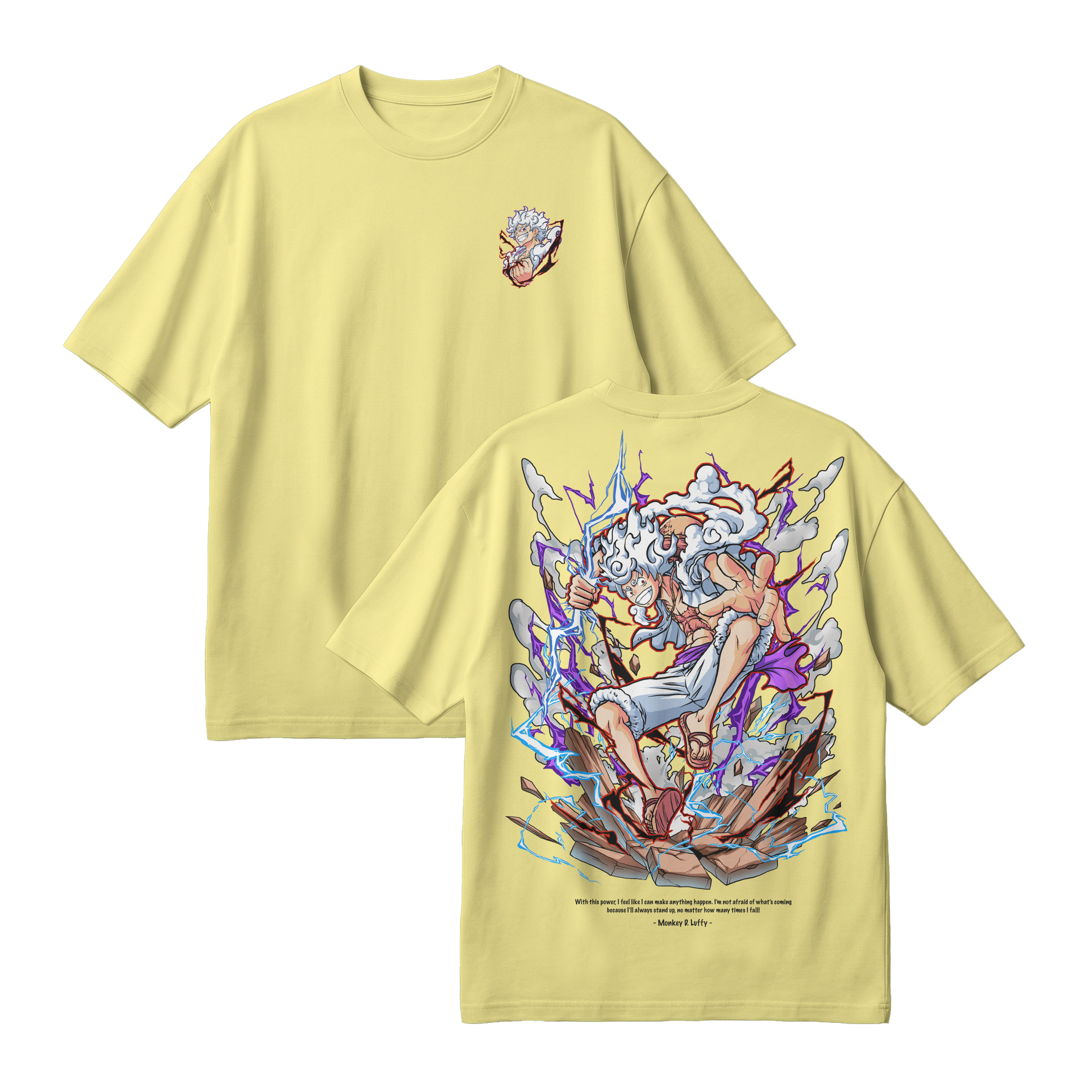 Anime One Piece Monkey D. Luffy Oversized T-Shirt - RZM001