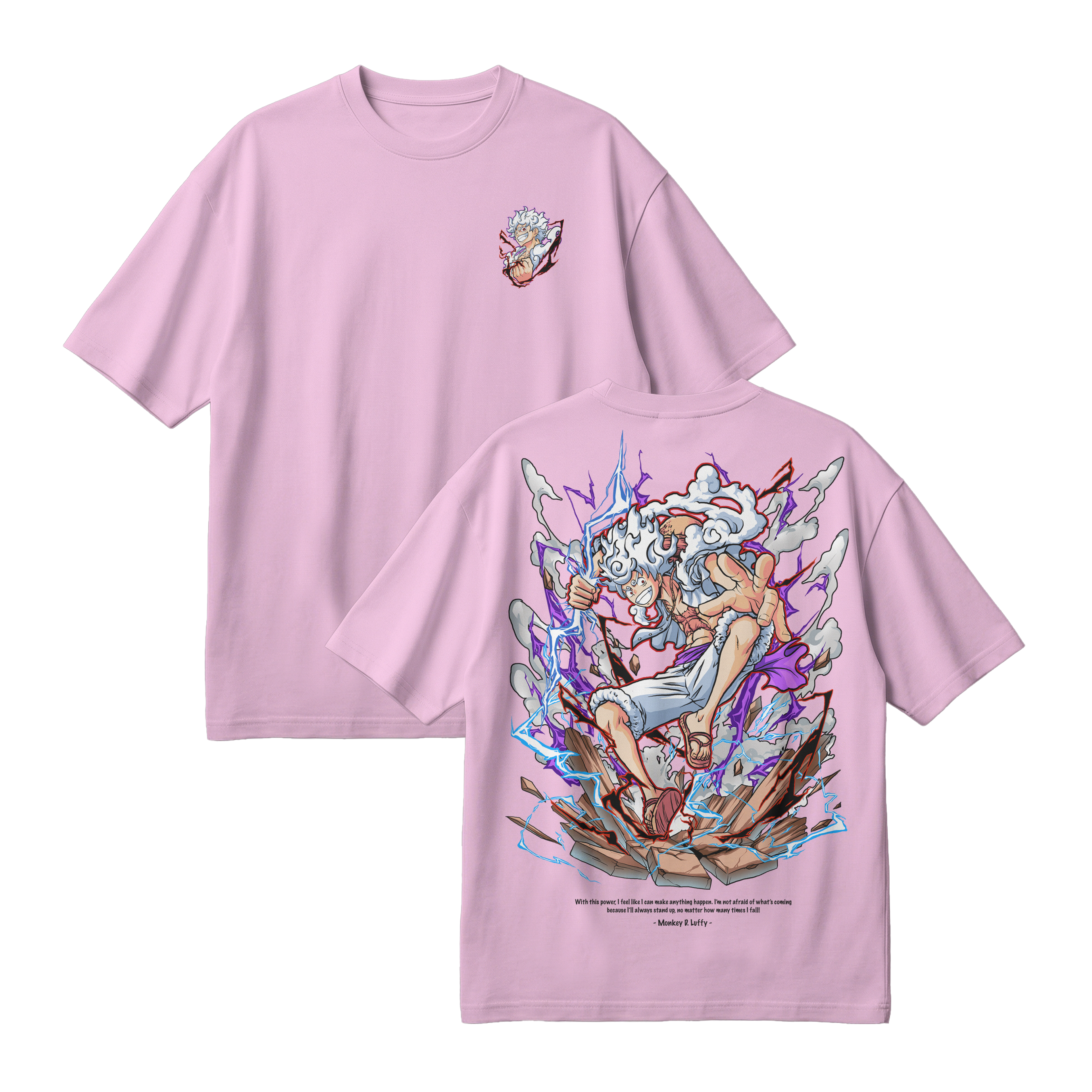 Anime One Piece Monkey D. Luffy Oversized T-Shirt - RZM001