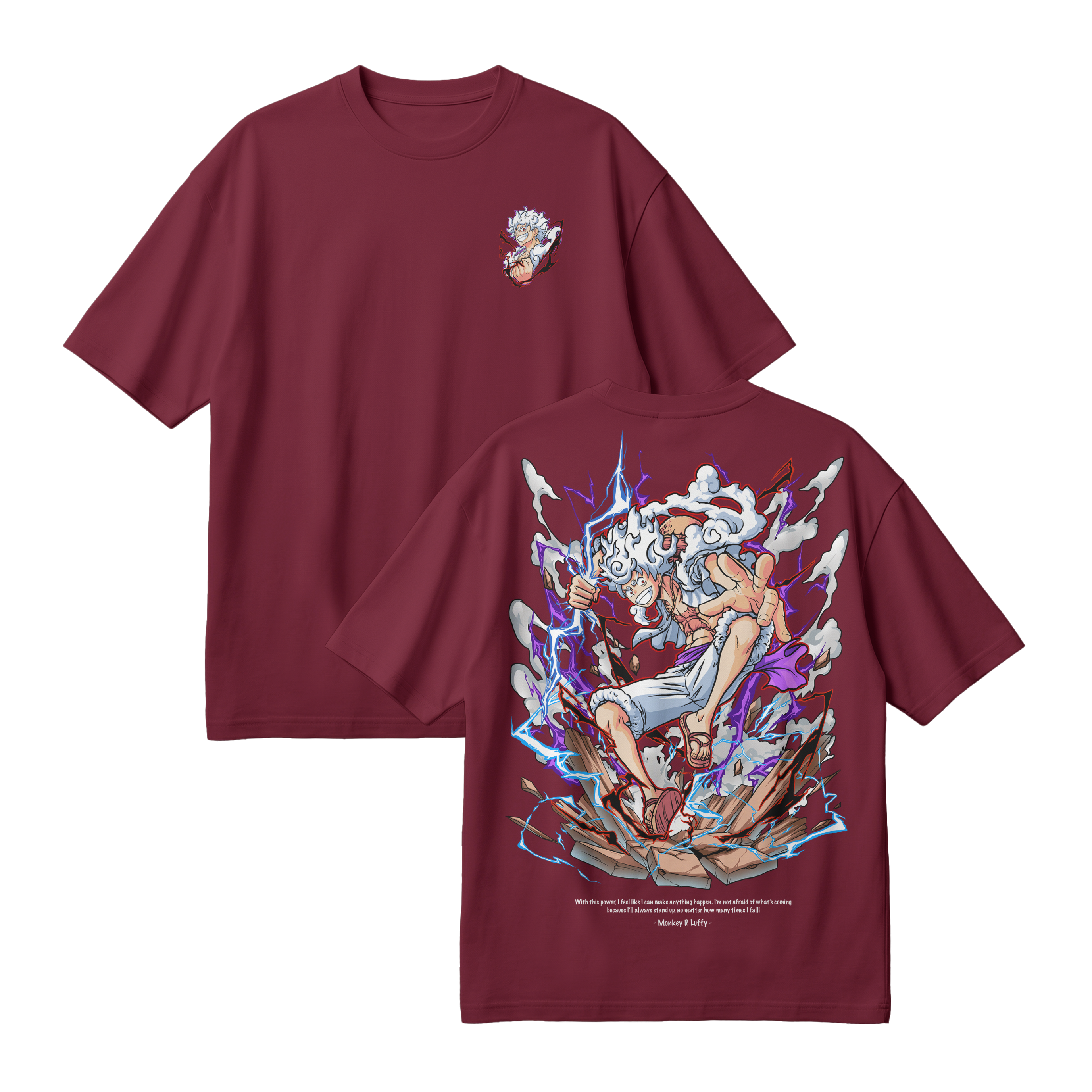 Anime One Piece Monkey D. Luffy Oversized T-Shirt - RZM001