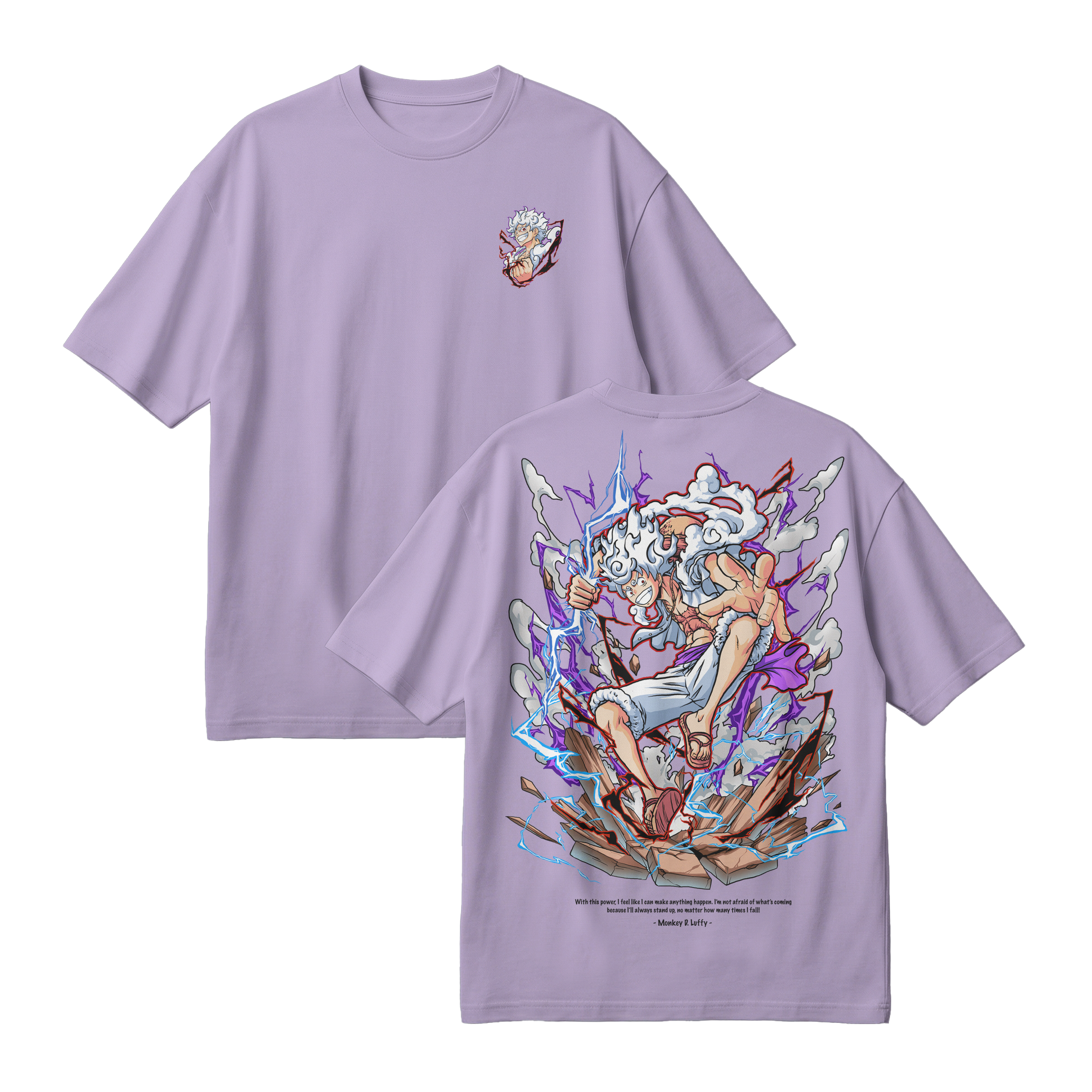 Anime One Piece Monkey D. Luffy Oversized T-Shirt - RZM001