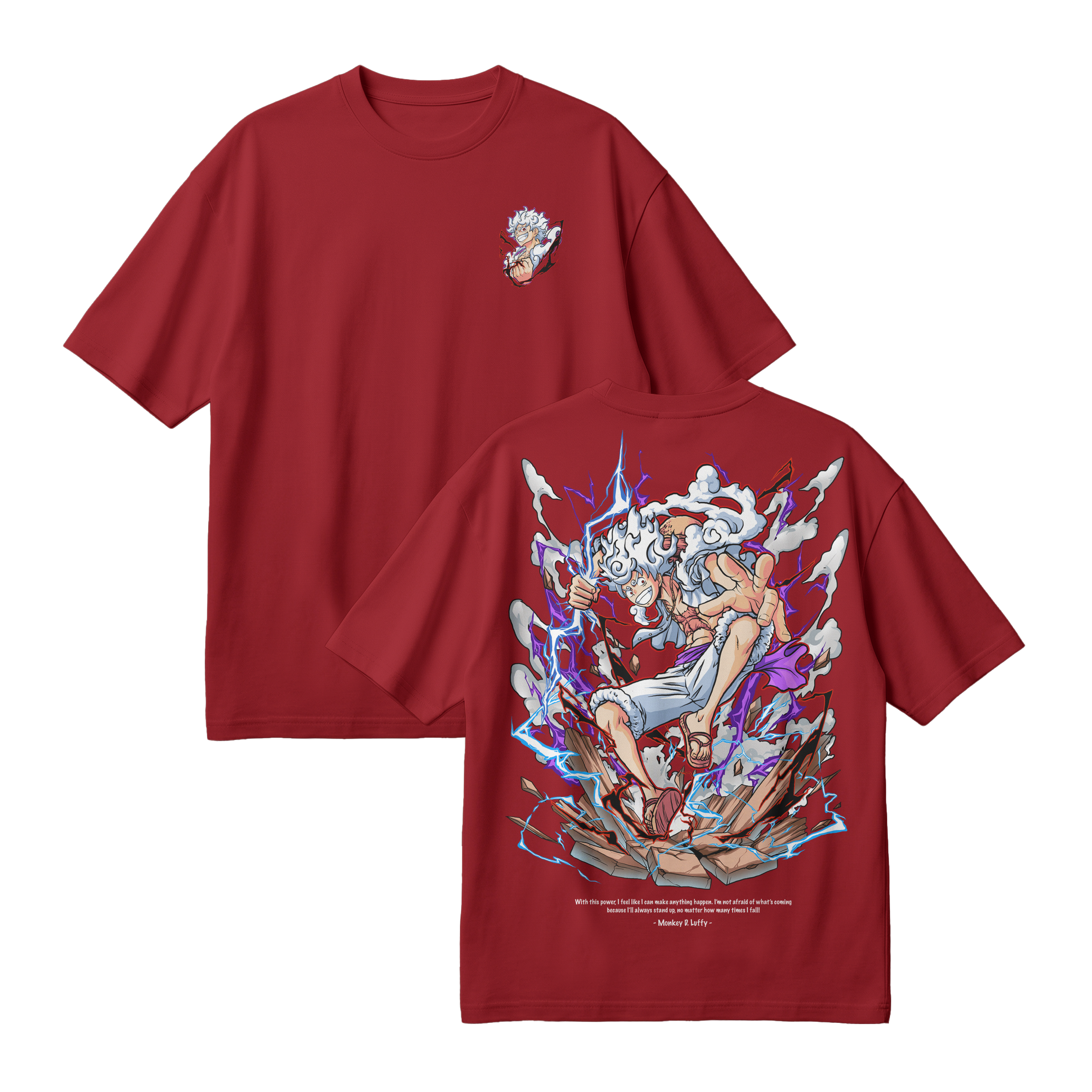 Anime One Piece Monkey D. Luffy Oversized T-Shirt - RZM001