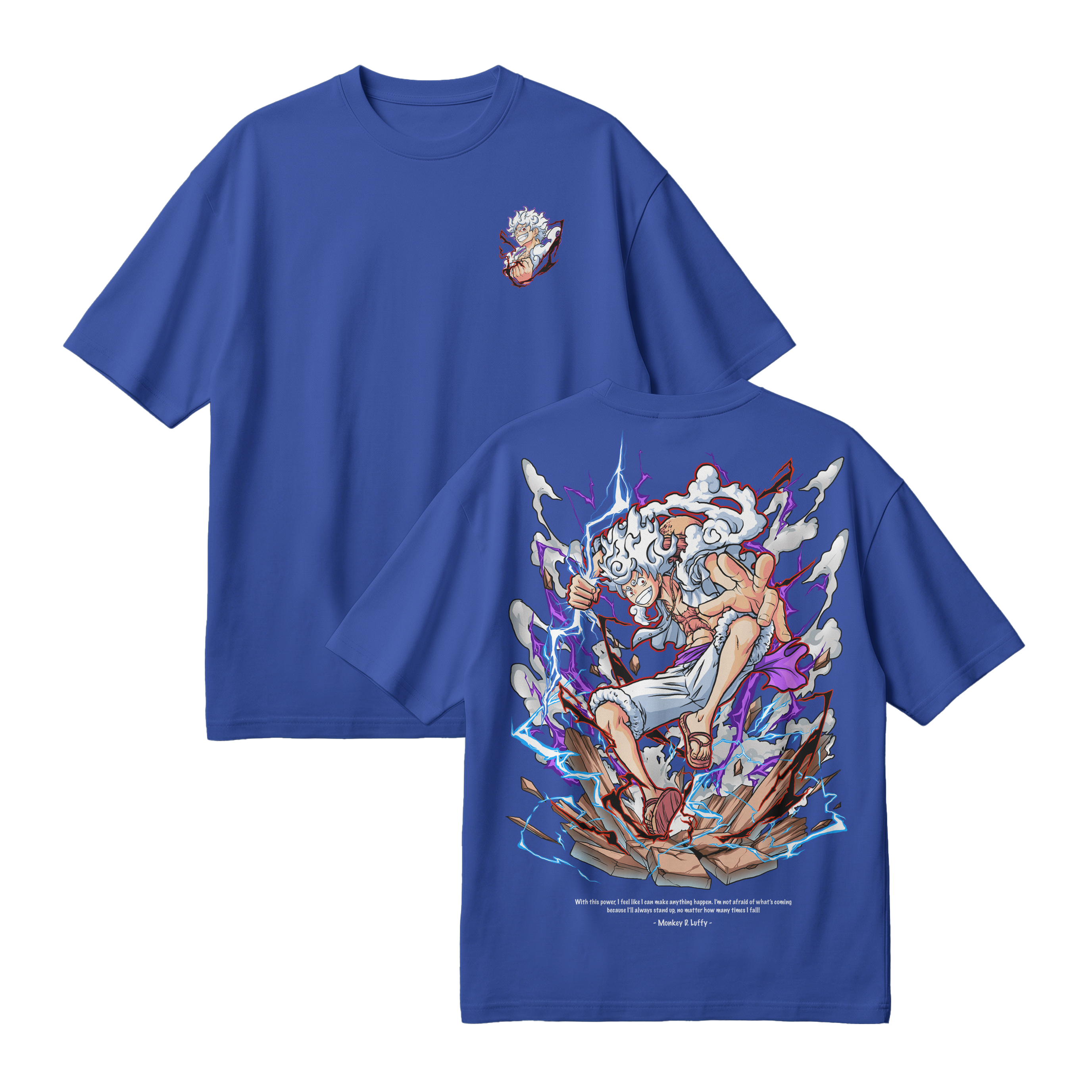 Anime One Piece Monkey D. Luffy Oversized T-Shirt - RZM001