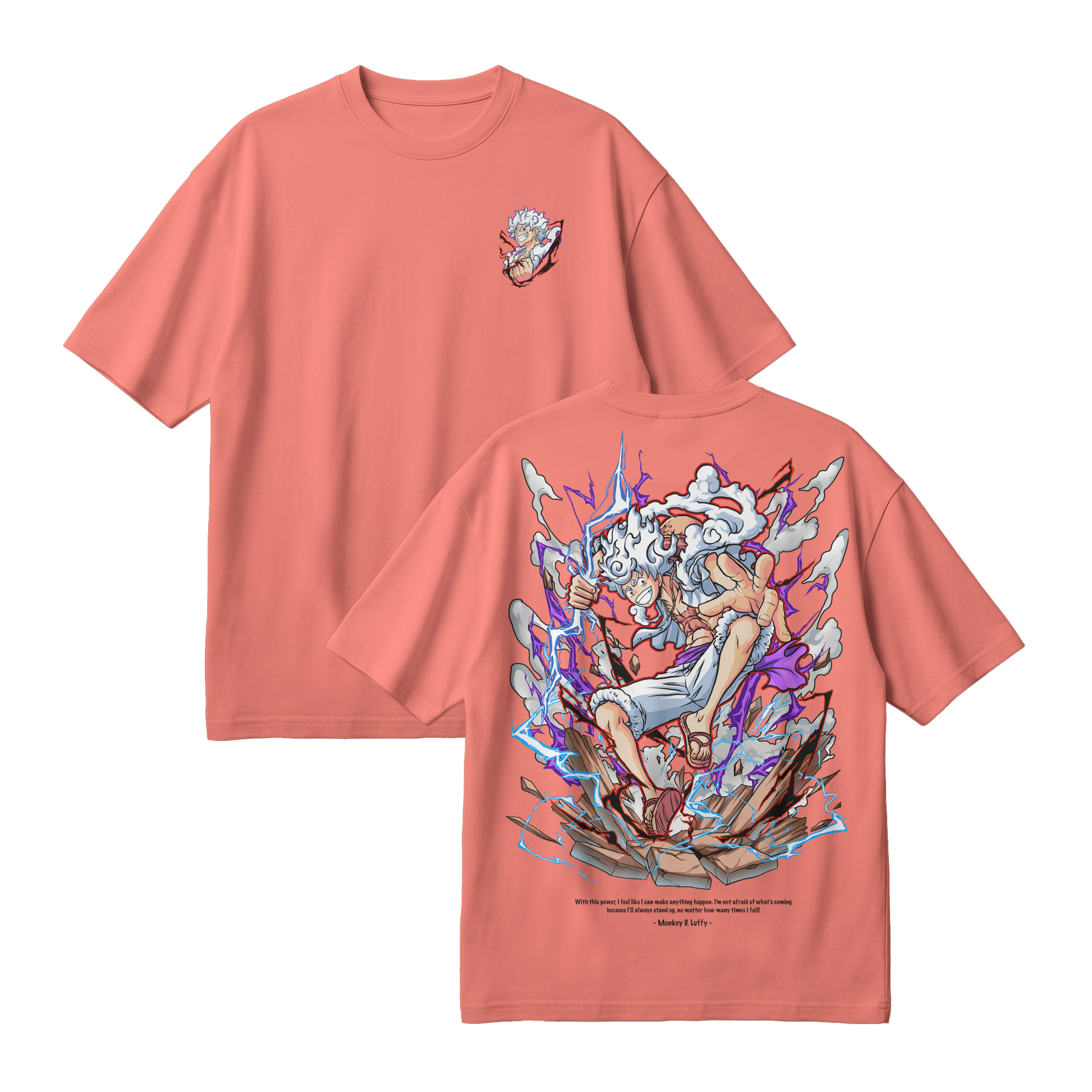 Anime One Piece Monkey D. Luffy Oversized T-Shirt - RZM001