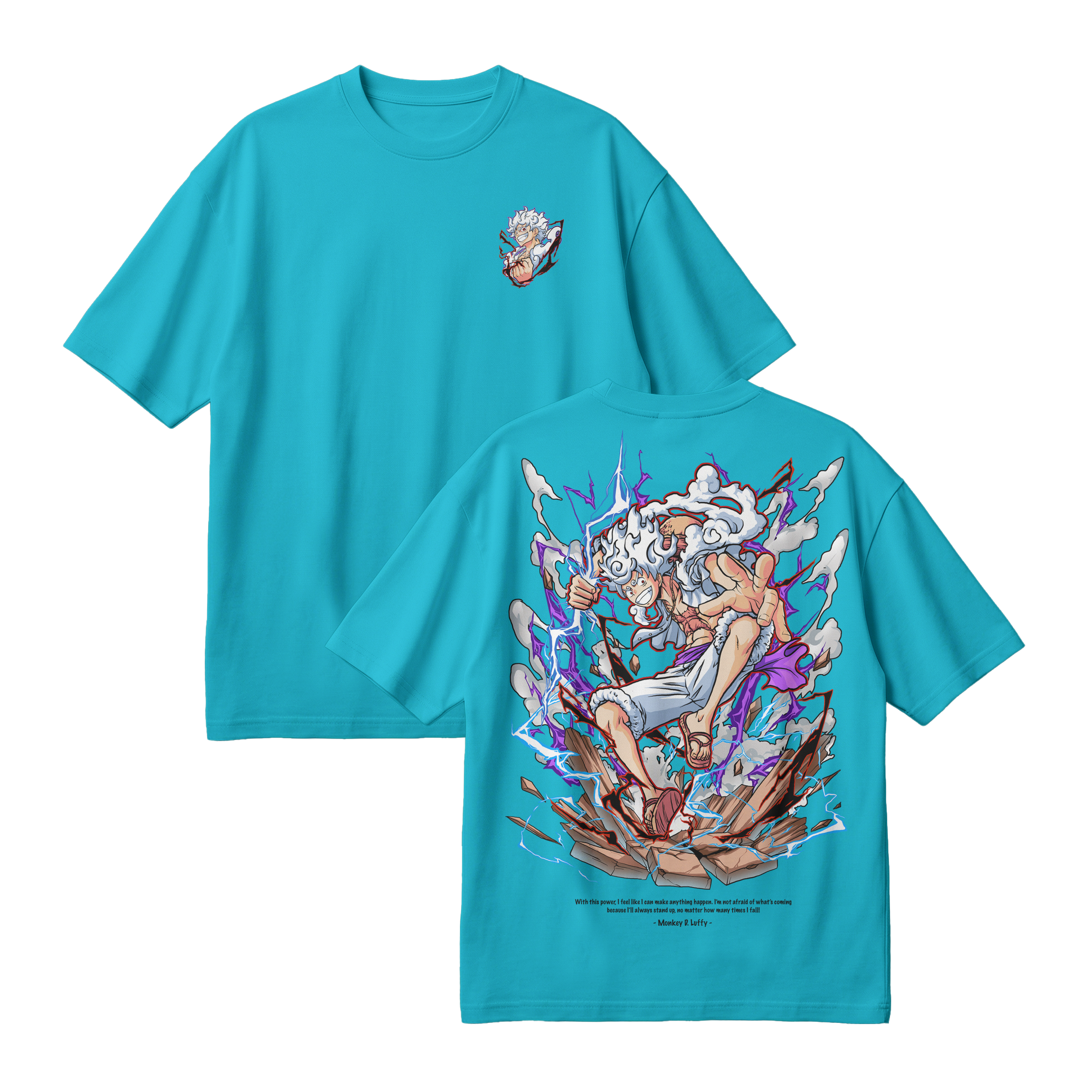 Anime One Piece Monkey D. Luffy Oversized T-Shirt - RZM001