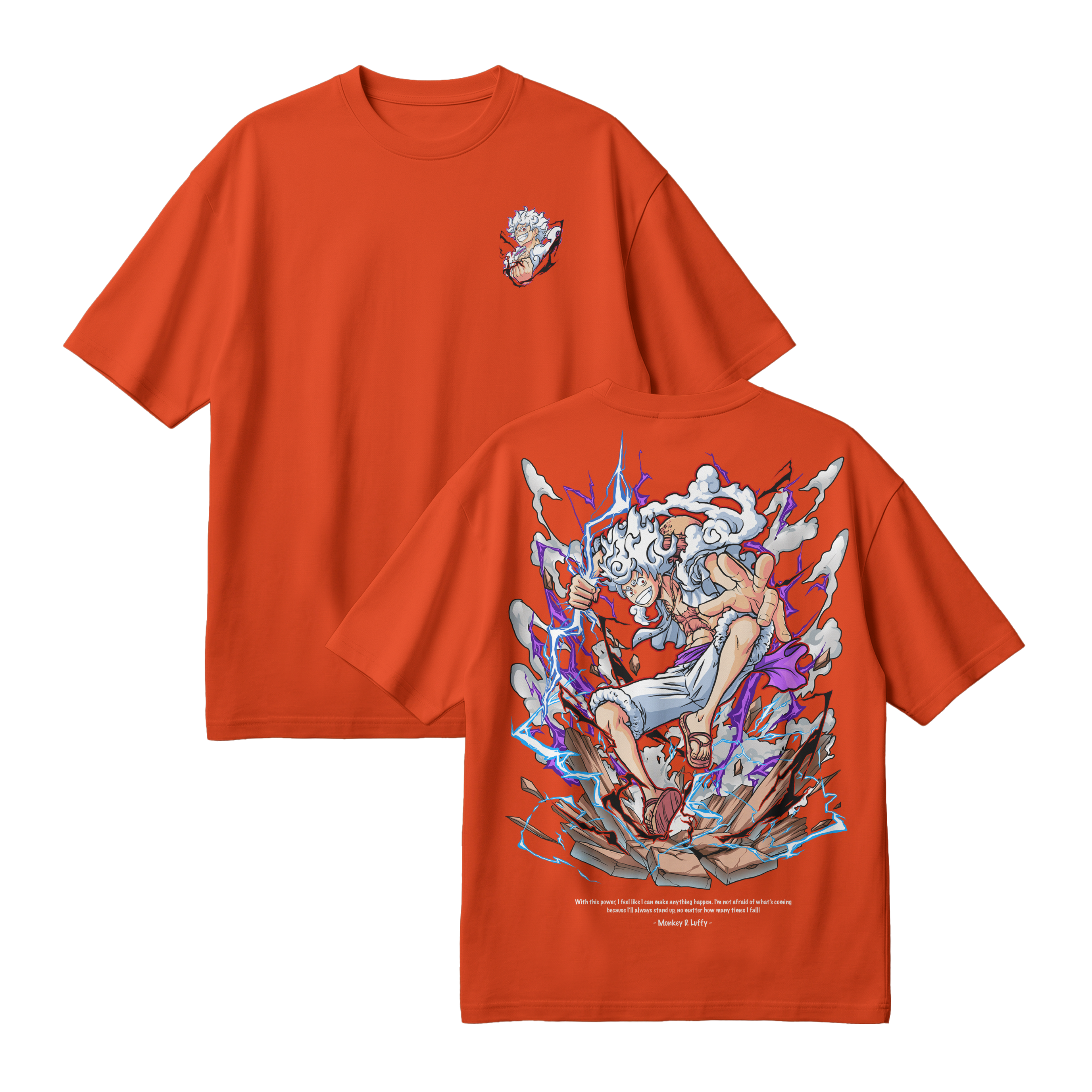 Anime One Piece Monkey D. Luffy Oversized T-Shirt - RZM001