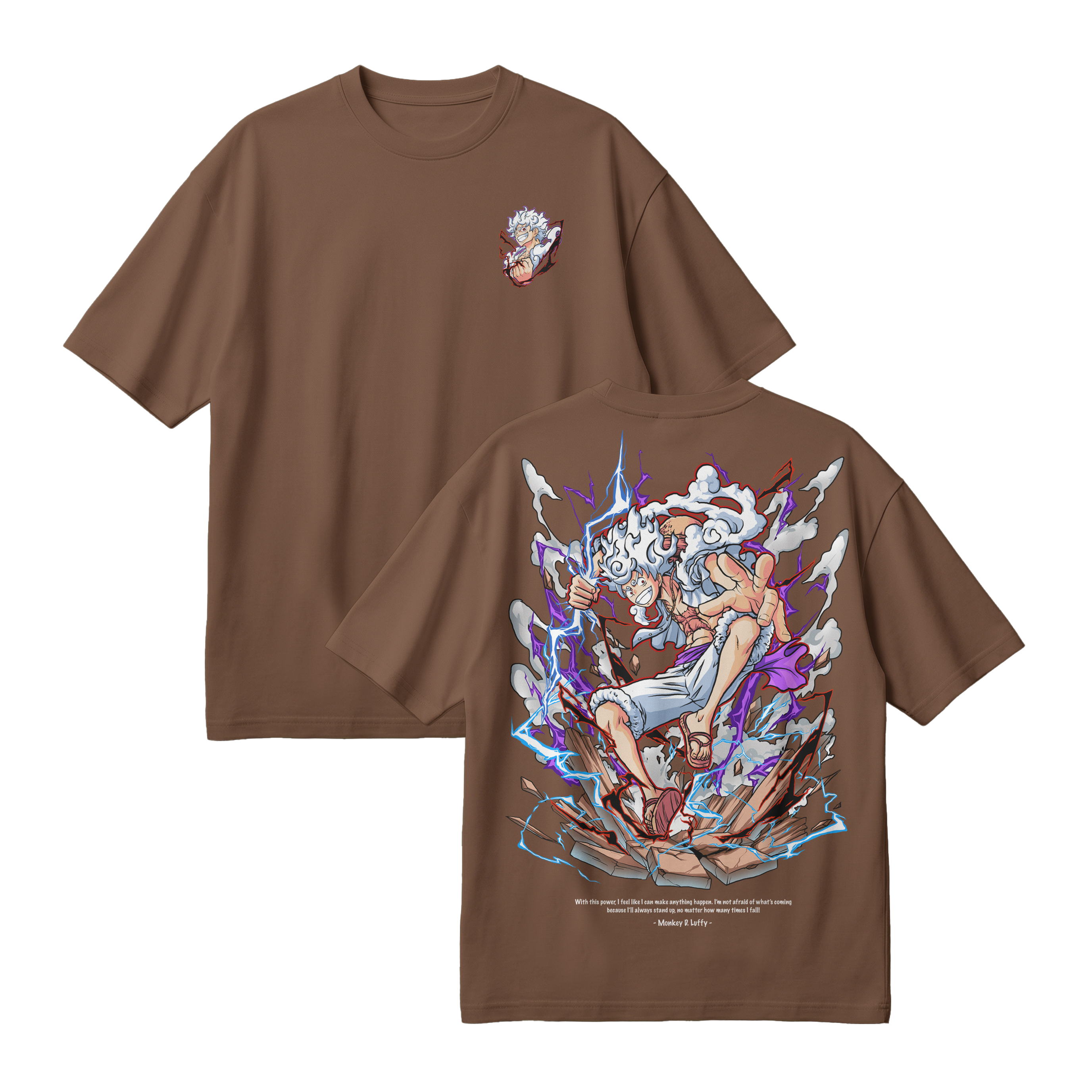 Anime One Piece Monkey D. Luffy Oversized T-Shirt - RZM001