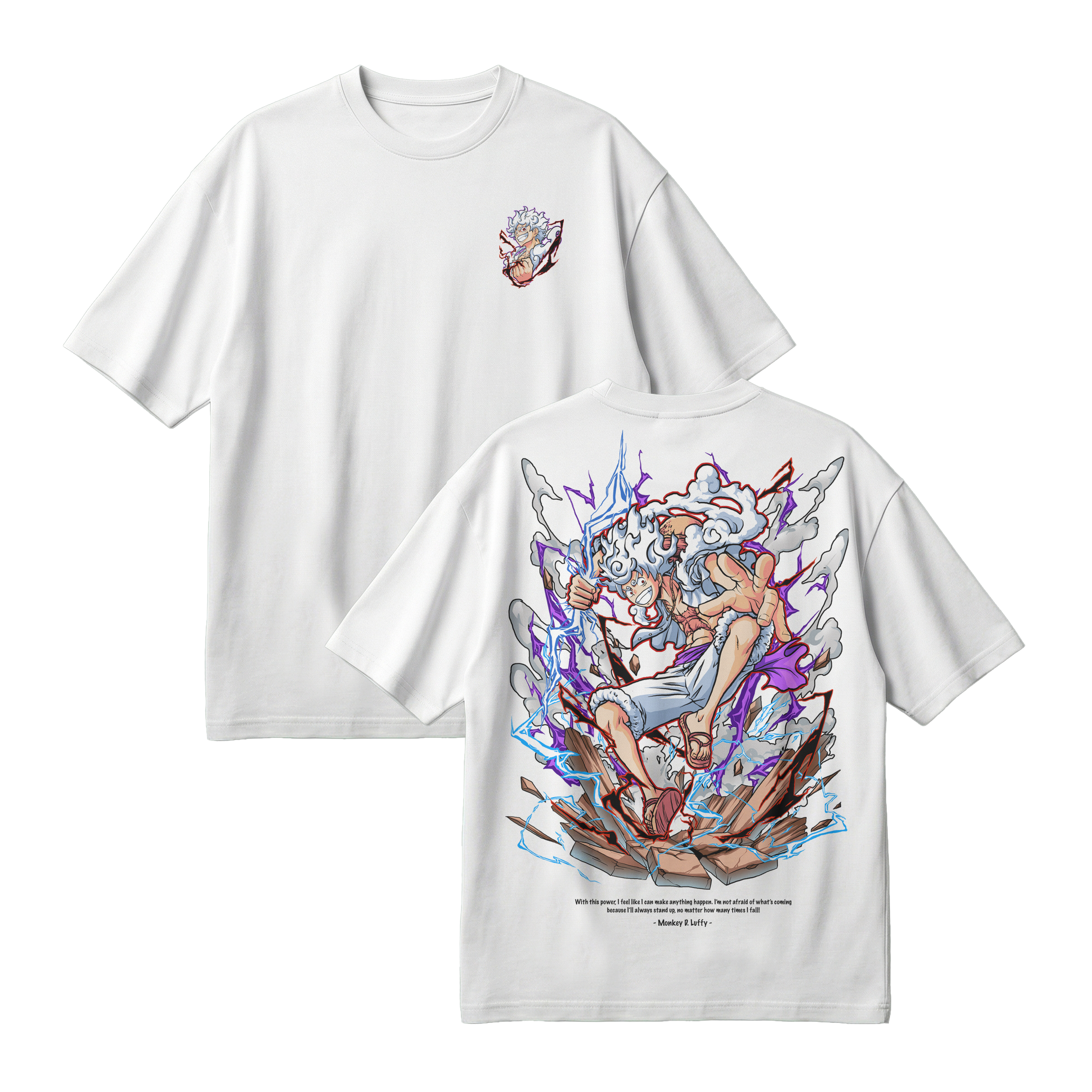 Anime One Piece Monkey D. Luffy Oversized T-Shirt - RZM001