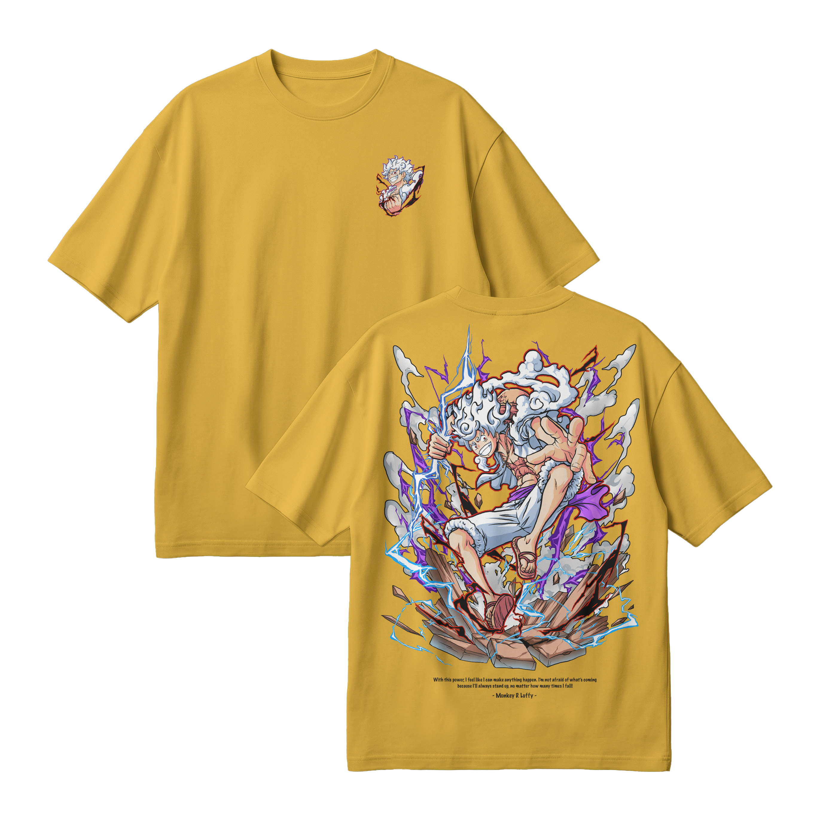 Anime One Piece Monkey D. Luffy Oversized T-Shirt - RZM001