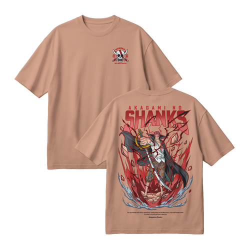 Anime One Piece Akagami no Shanks Oversized T-Shirt - RZM003