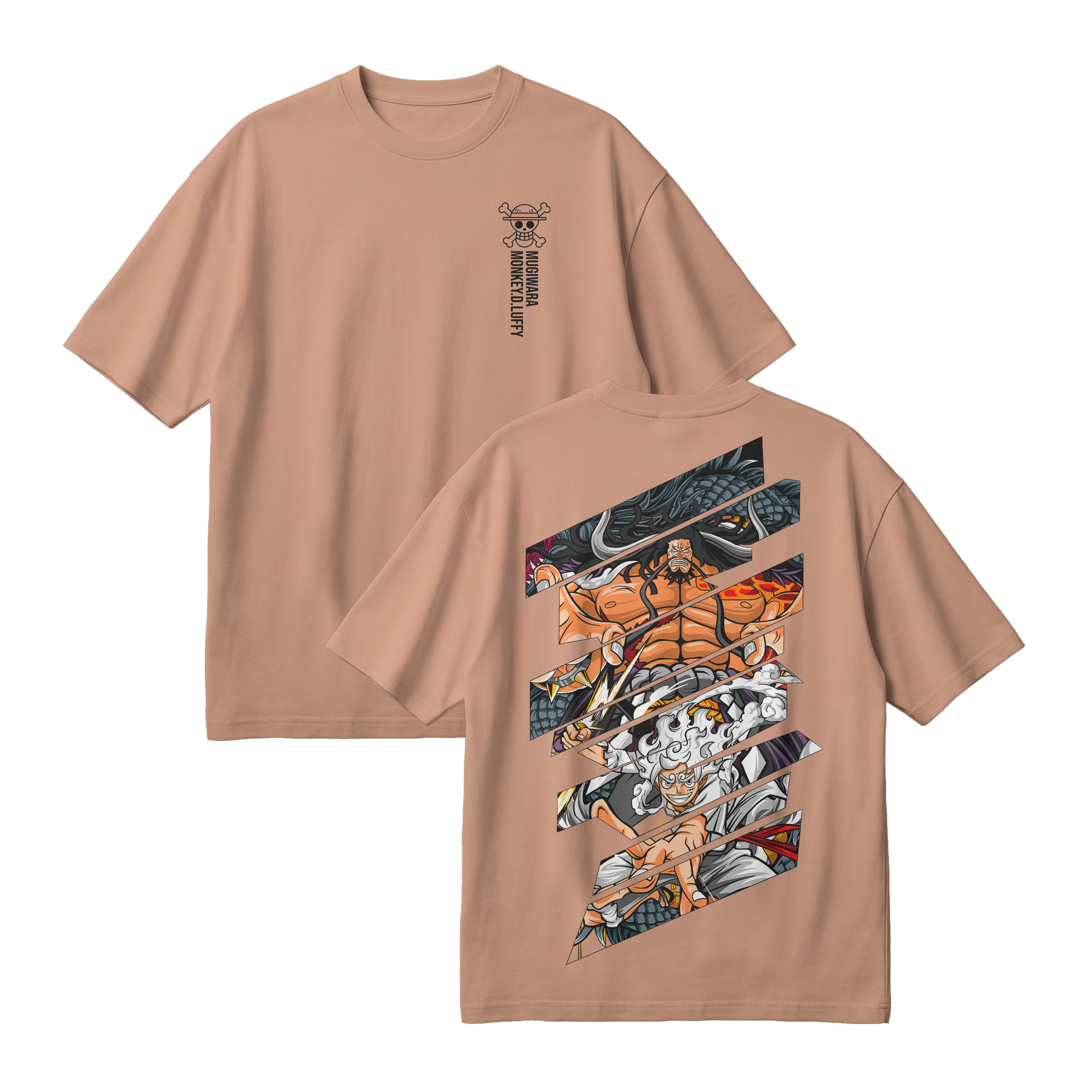 Anime One Piece Monkey D. Luffy Oversized T-Shirt - RZM005