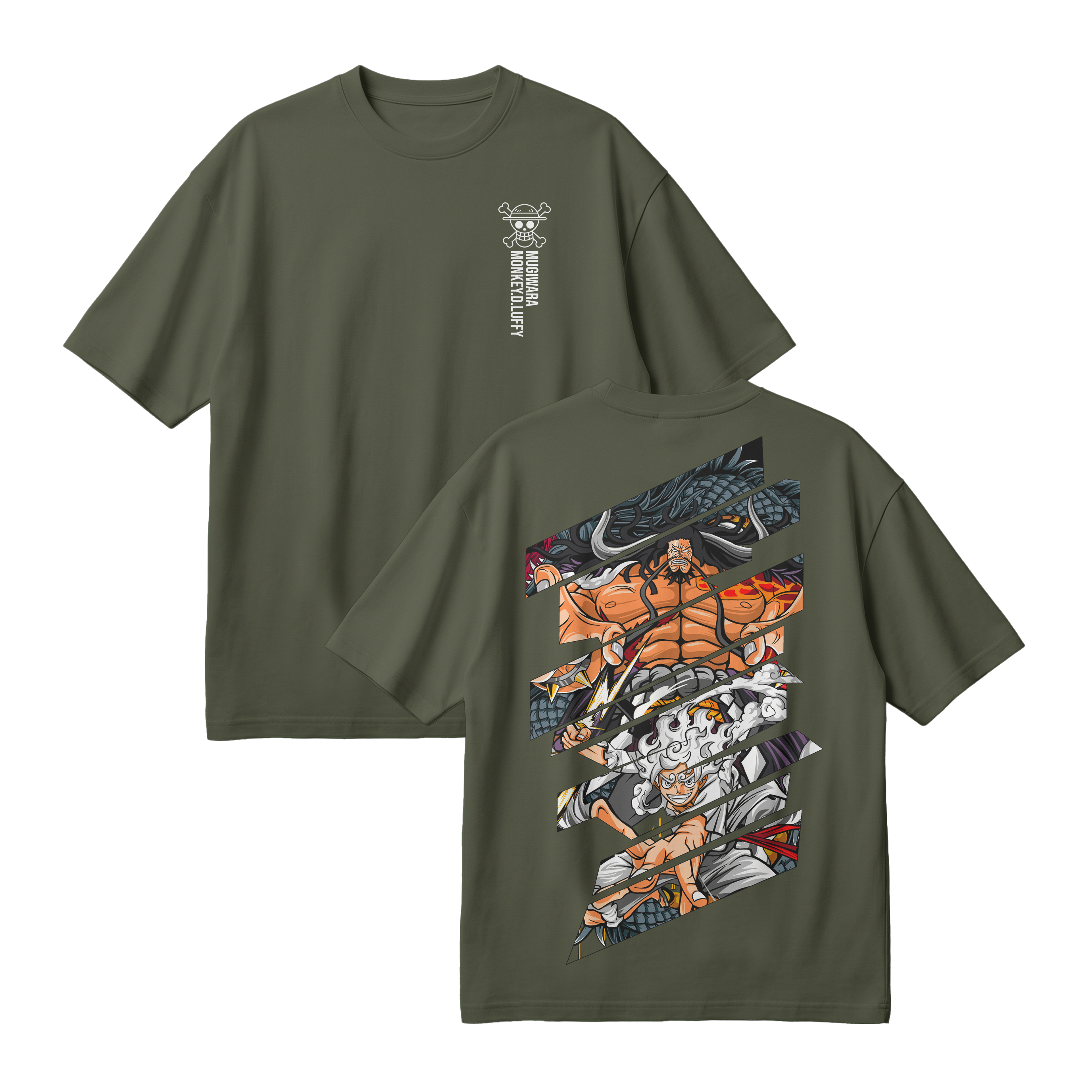 Anime One Piece Monkey D. Luffy Oversized T-Shirt - RZM005