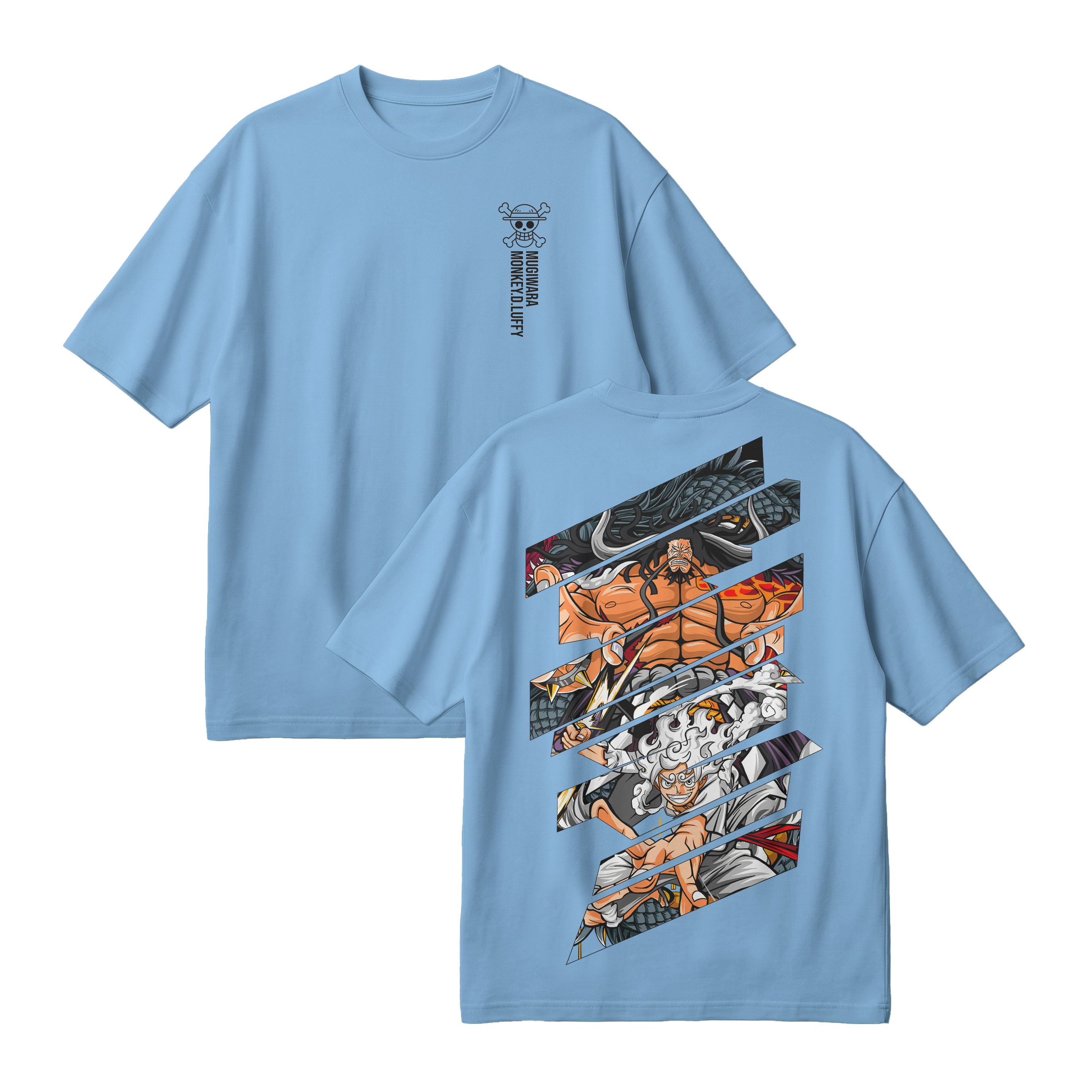 Anime One Piece Monkey D. Luffy Oversized T-Shirt - RZM005