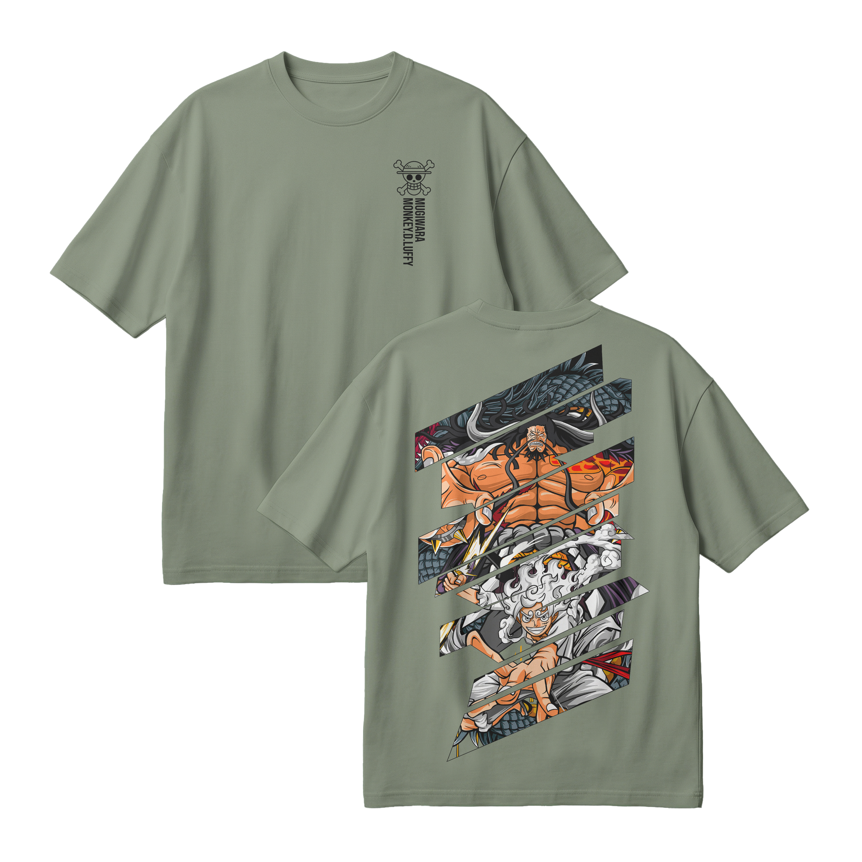 Anime One Piece Monkey D. Luffy Oversized T-Shirt - RZM005