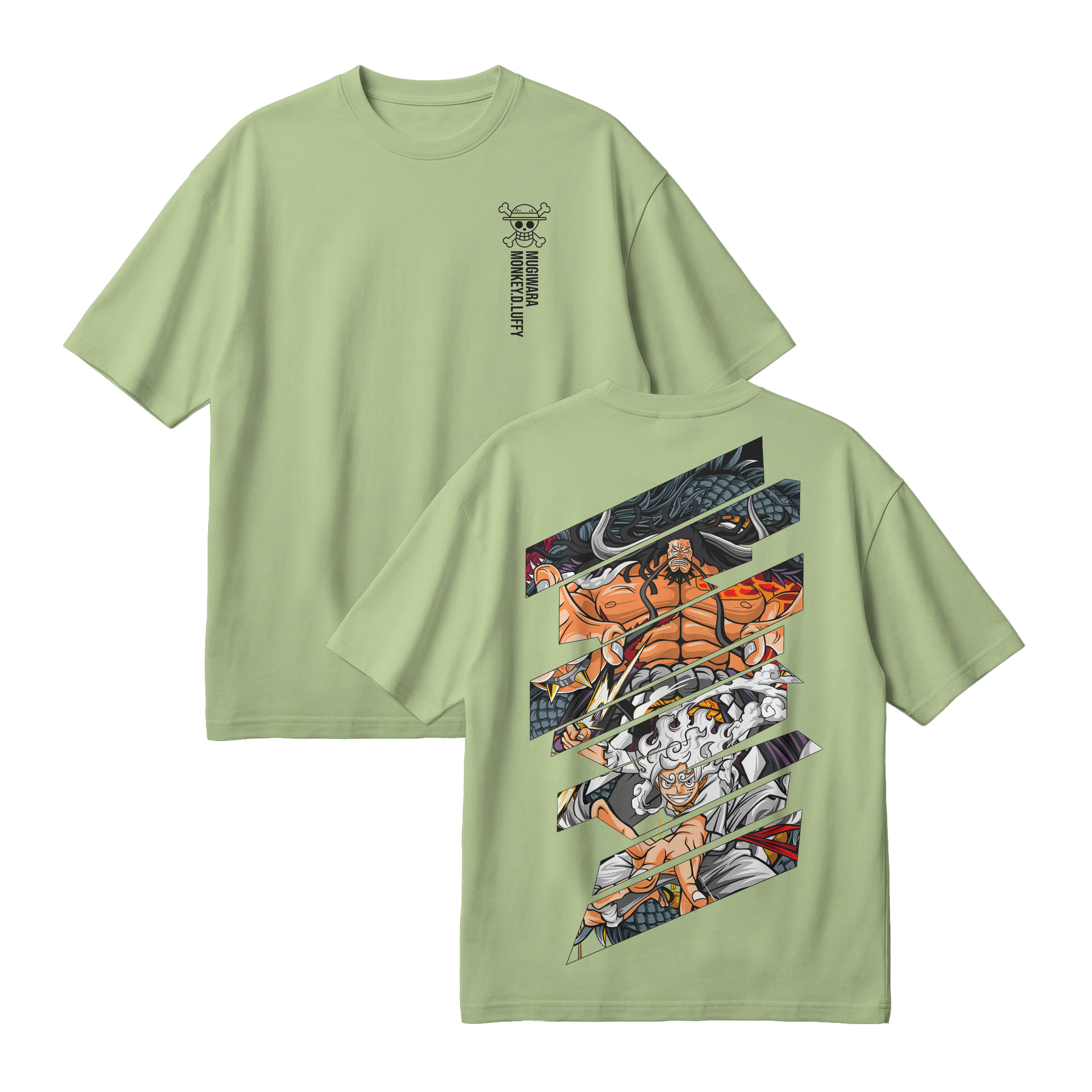Anime One Piece Monkey D. Luffy Oversized T-Shirt - RZM005