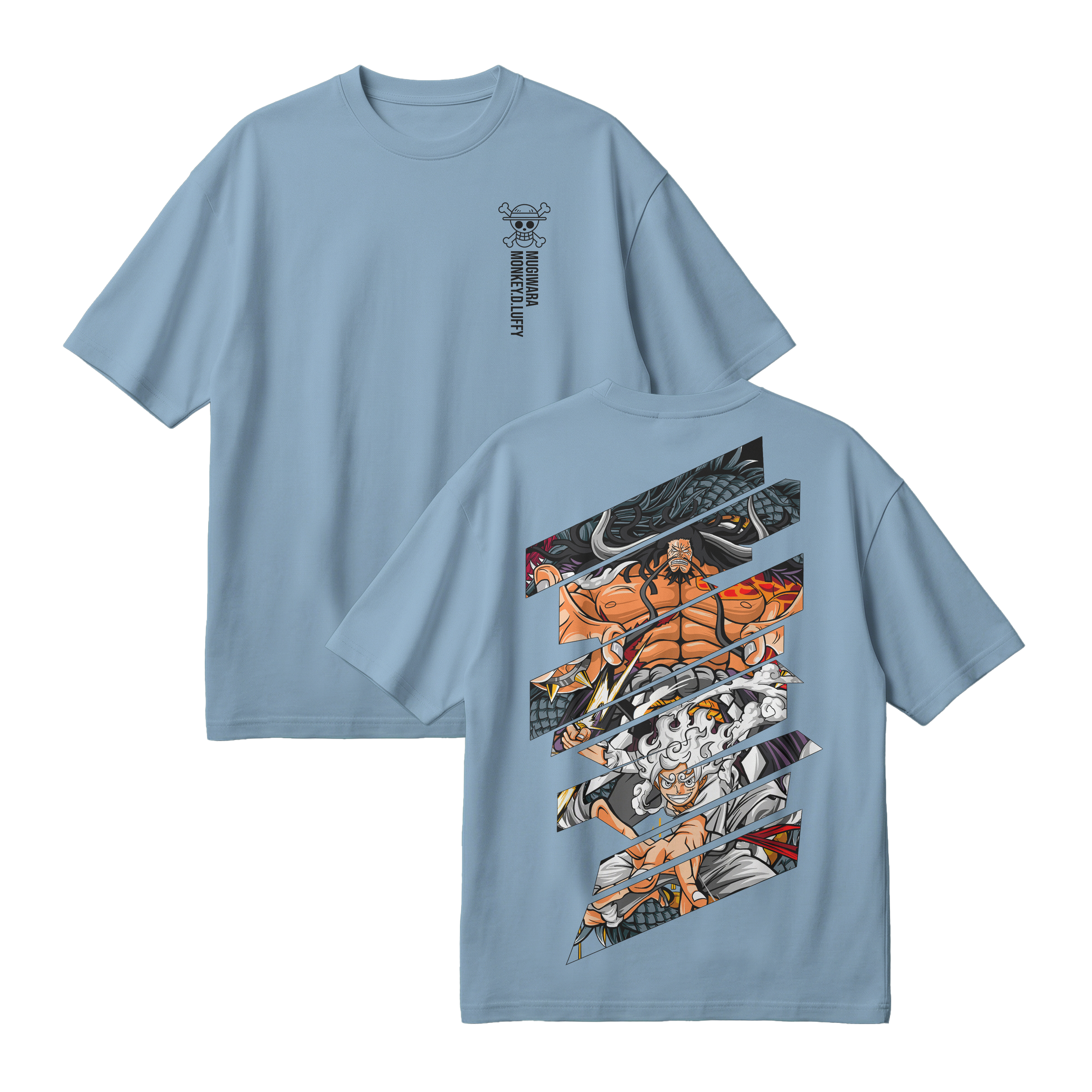 Anime One Piece Monkey D. Luffy Oversized T-Shirt - RZM005