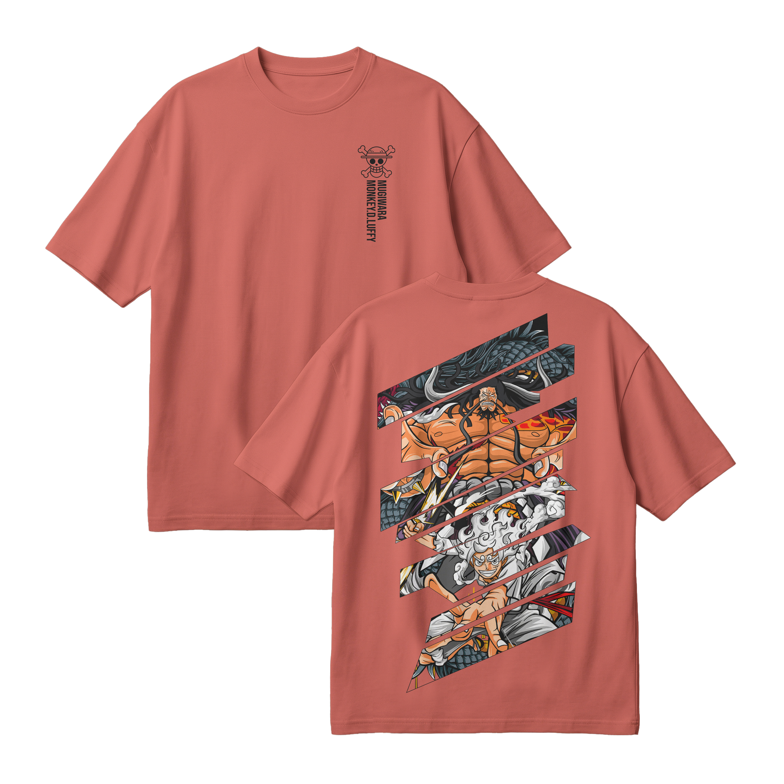 Anime One Piece Monkey D. Luffy Oversized T-Shirt - RZM005