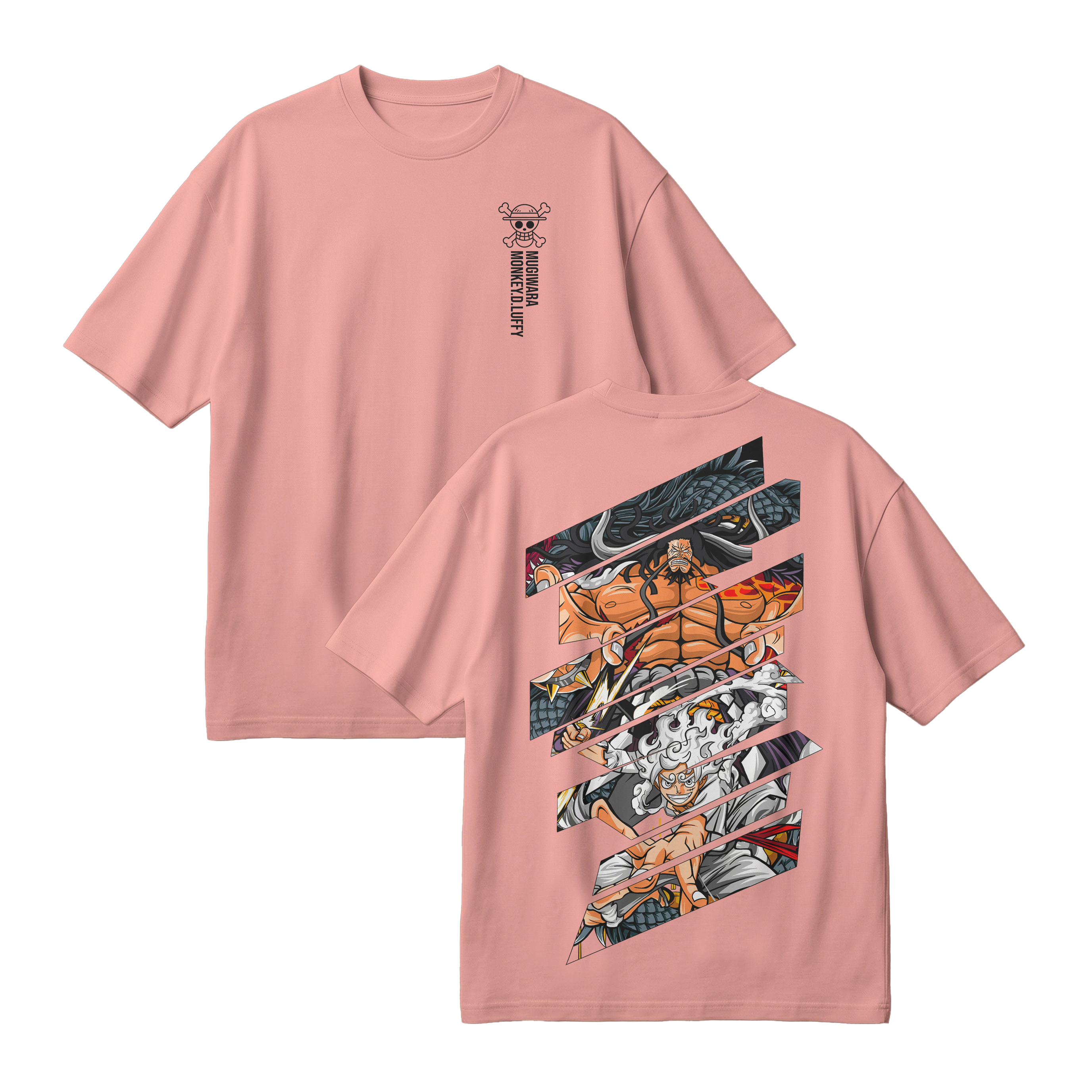Anime One Piece Monkey D. Luffy Oversized T-Shirt - RZM005