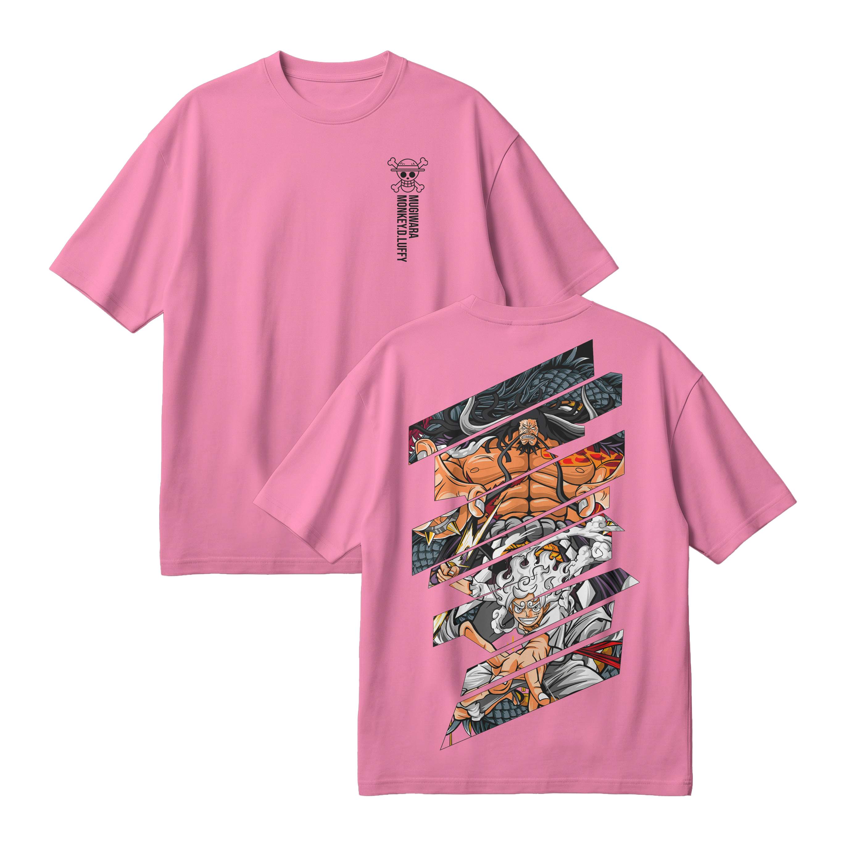 Anime One Piece Monkey D. Luffy Oversized T-Shirt - RZM005