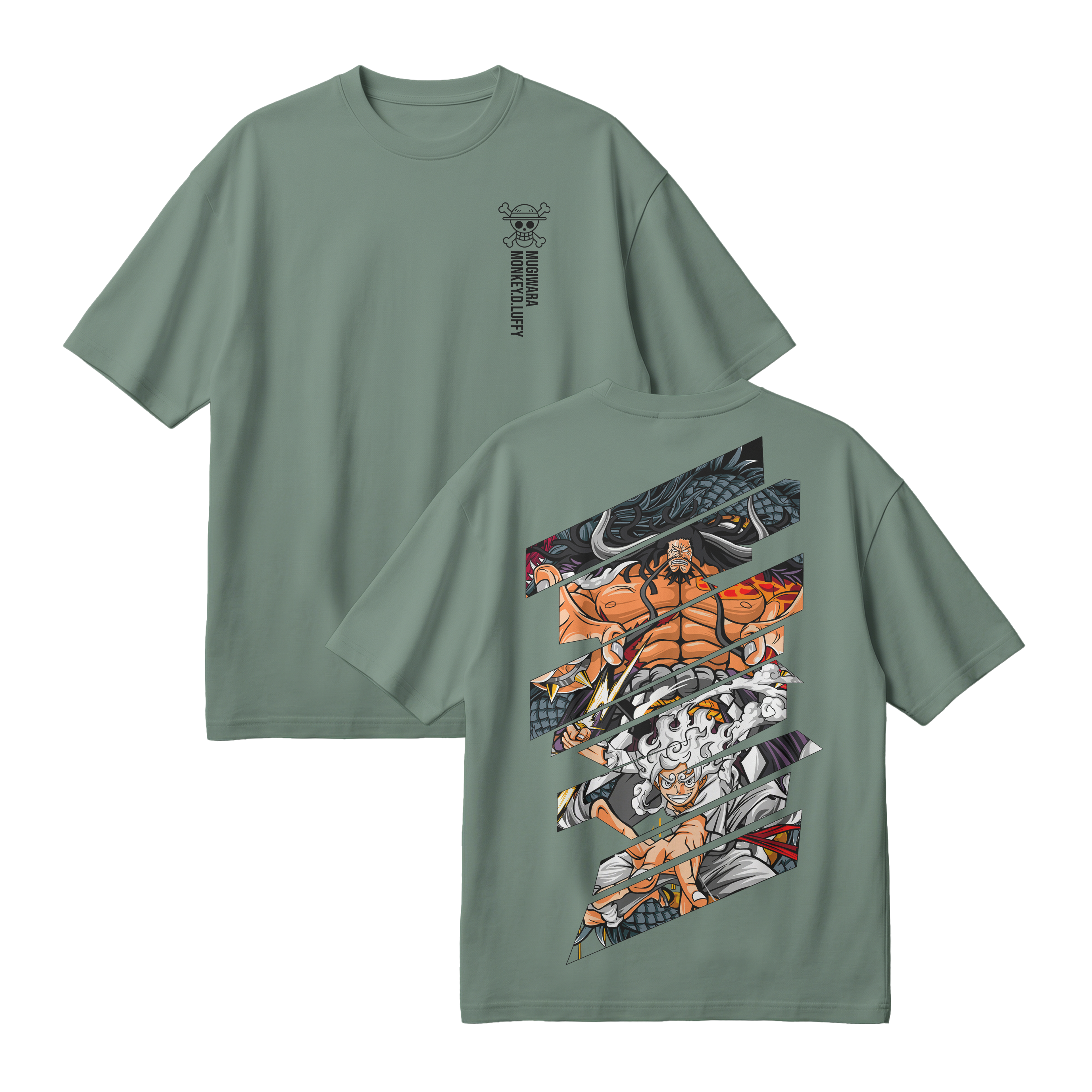 Anime One Piece Monkey D. Luffy Oversized T-Shirt - RZM005
