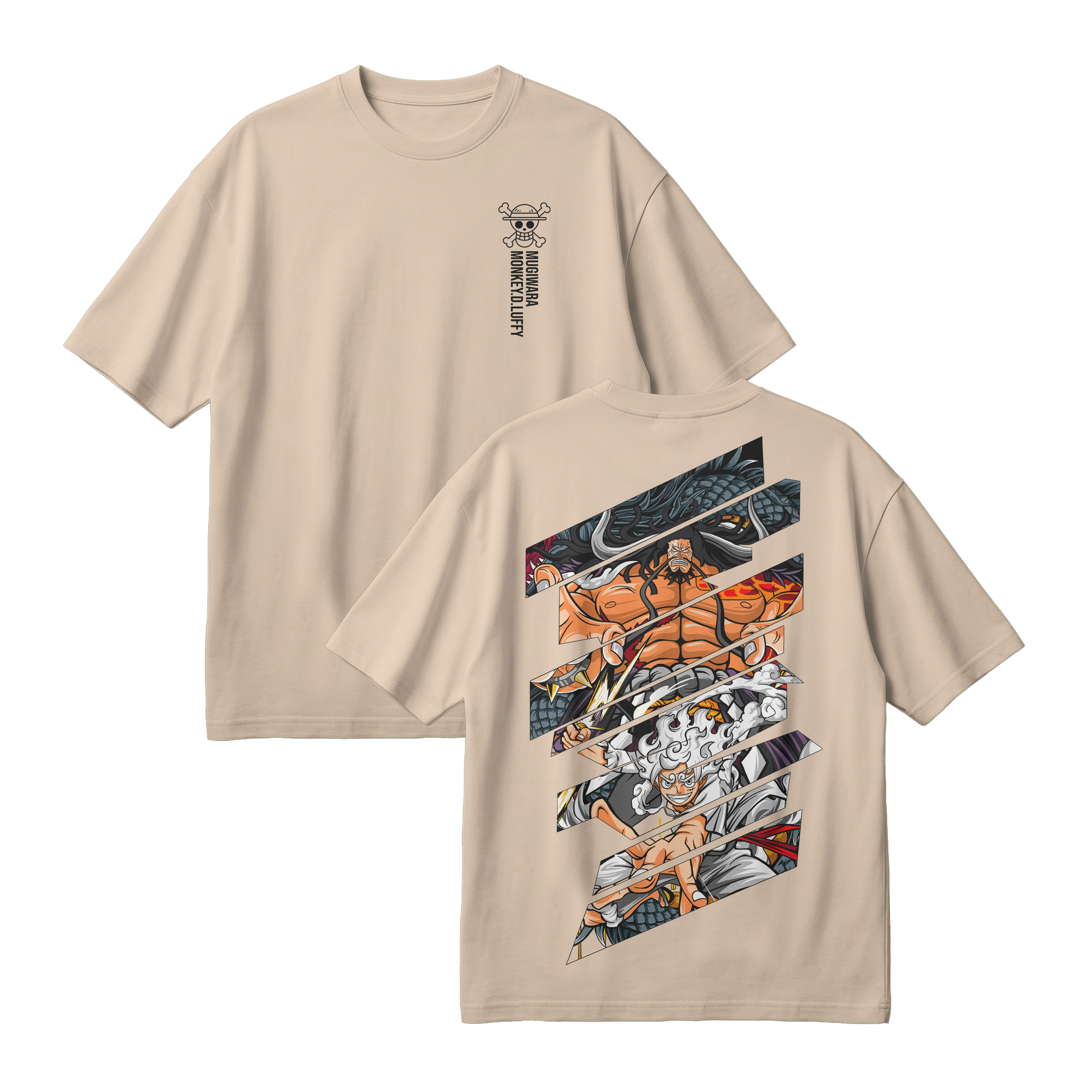 Anime One Piece Monkey D. Luffy Oversized T-Shirt - RZM005