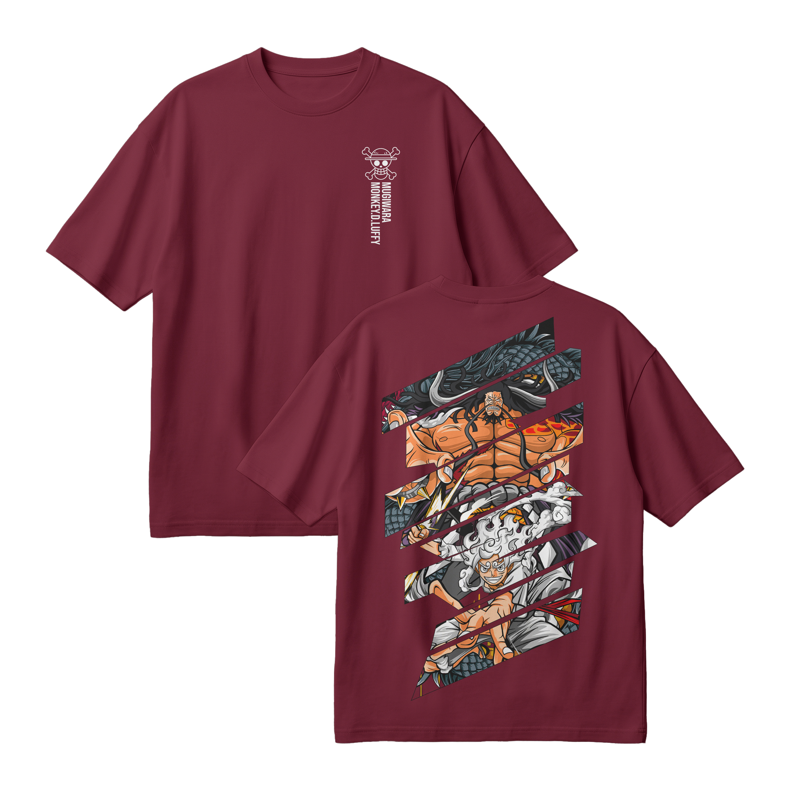 Anime One Piece Monkey D. Luffy Oversized T-Shirt - RZM005