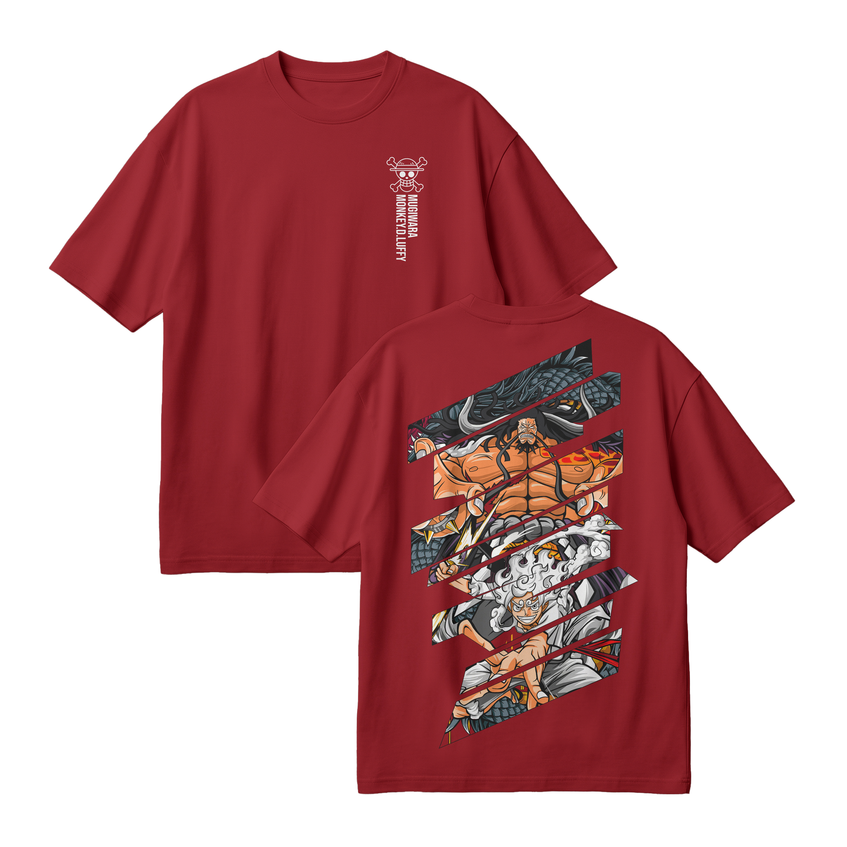 Anime One Piece Monkey D. Luffy Oversized T-Shirt - RZM005