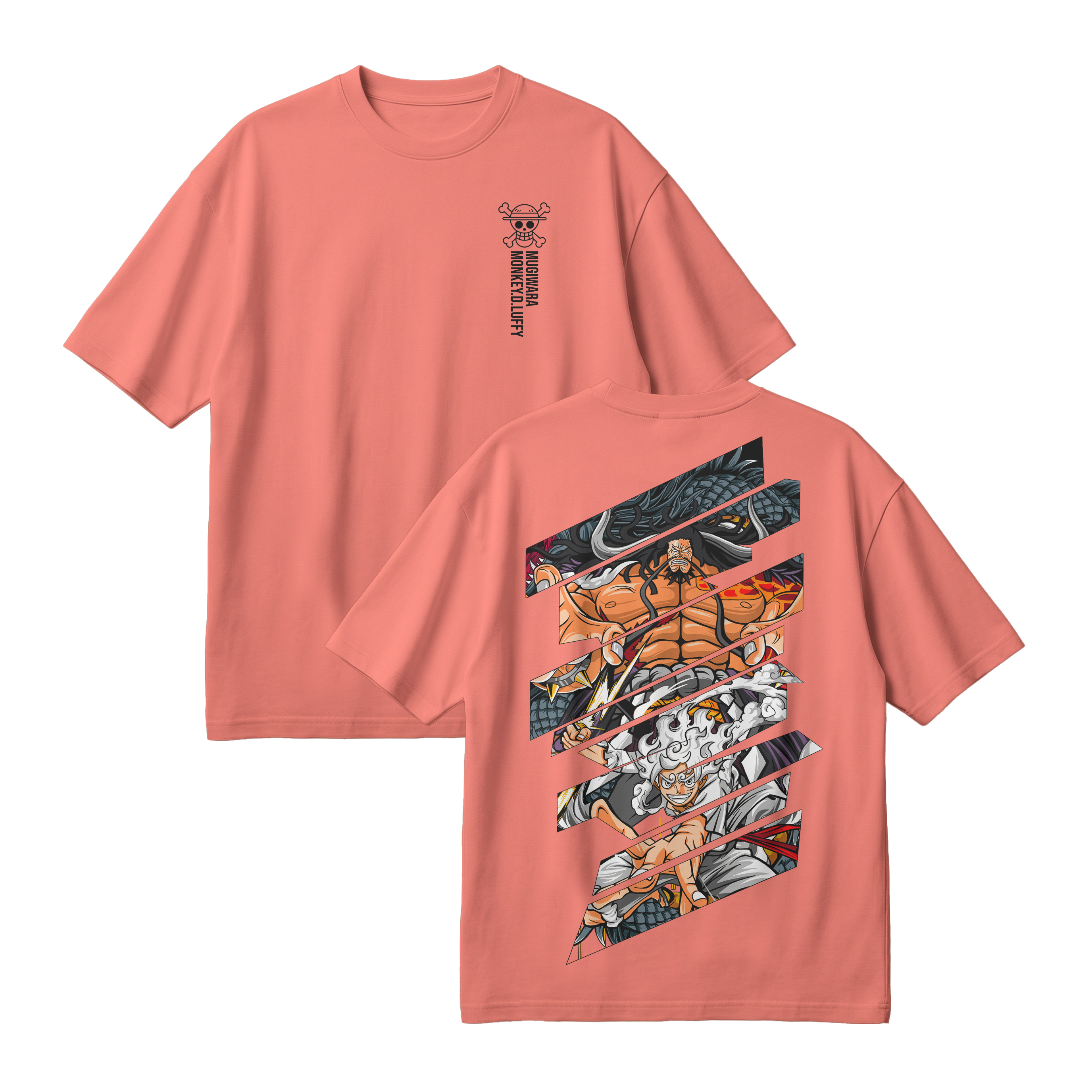 Anime One Piece Monkey D. Luffy Oversized T-Shirt - RZM005
