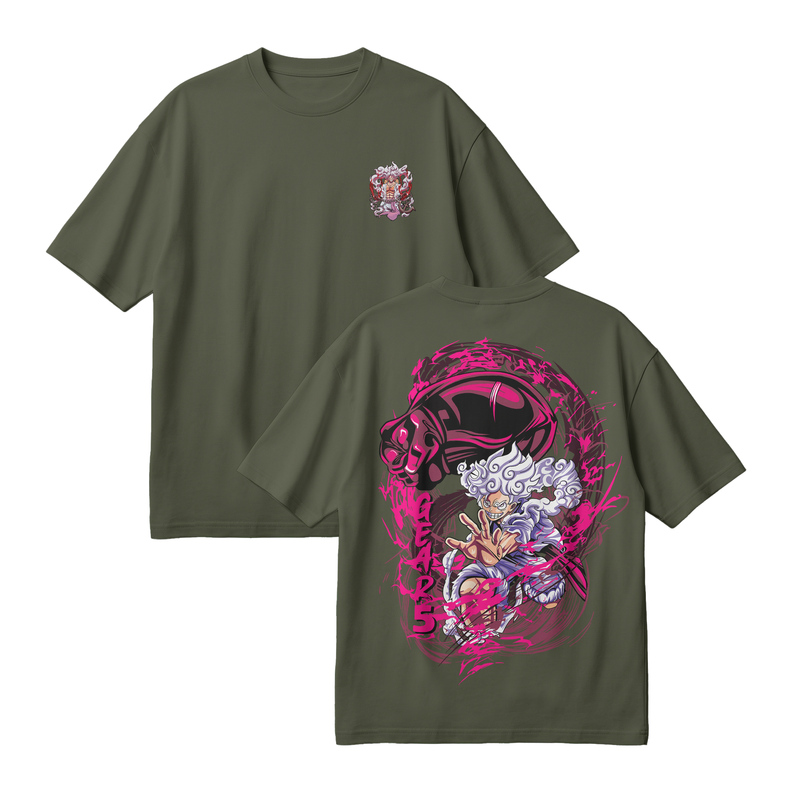 Anime One Piece Monkey D. Luffy Oversized T-Shirt - RZM006