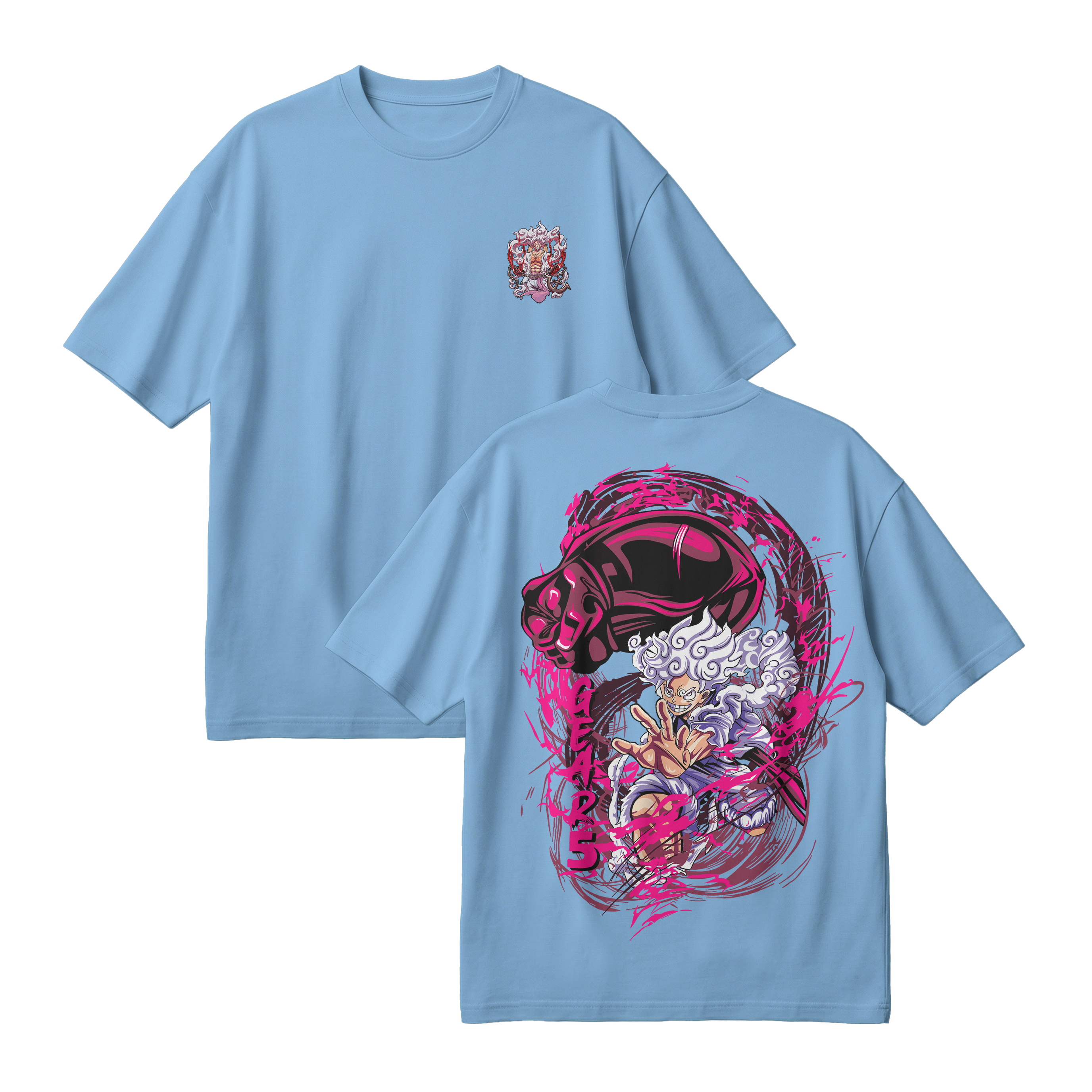 Anime One Piece Monkey D. Luffy Oversized T-Shirt - RZM006